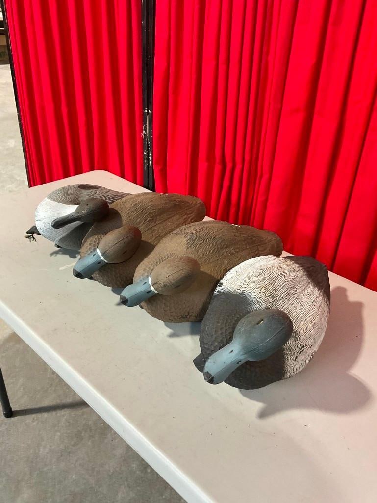 Collection of 4x Flambeau Brand Floating Duck Decoys in Fair Condition - 5