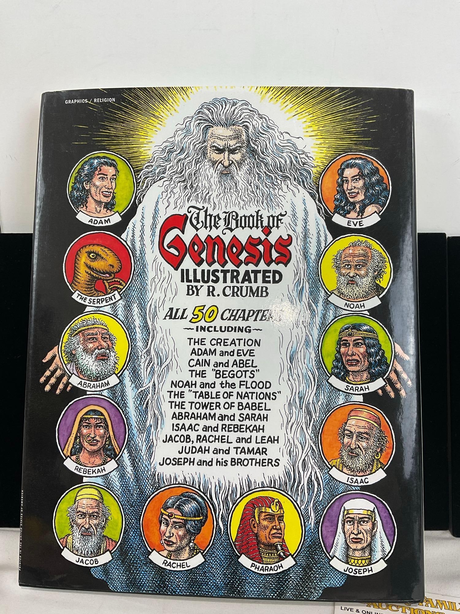 Pair of Art books, Views by Roger Dean & The Book of Genesis Illustrated by R. Crumb - 6