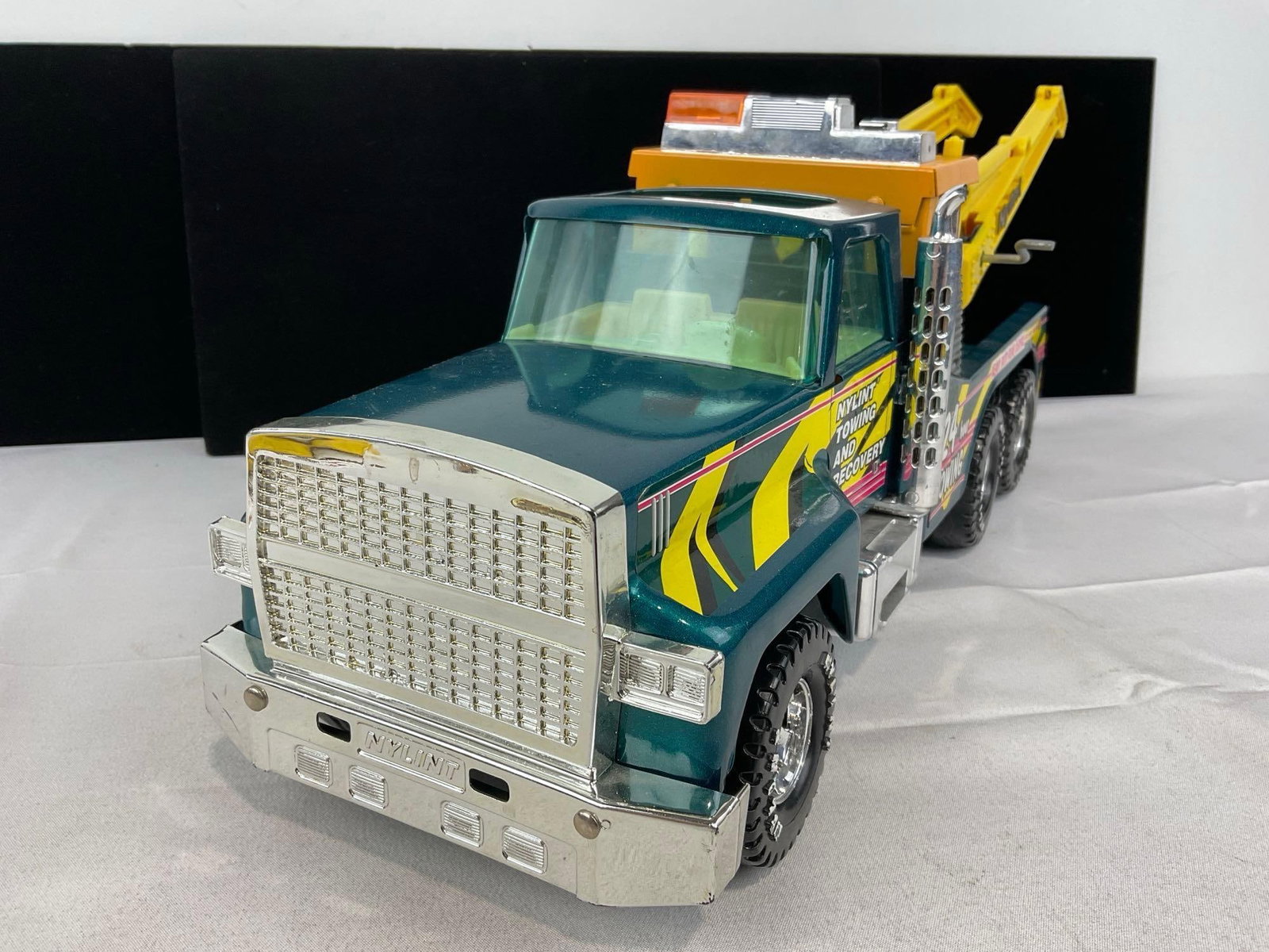Vintage 1970s-80s Diecast Nylint Towing and Recovery 24 Towing Truck, 8h x 17w x 7d inches - 2