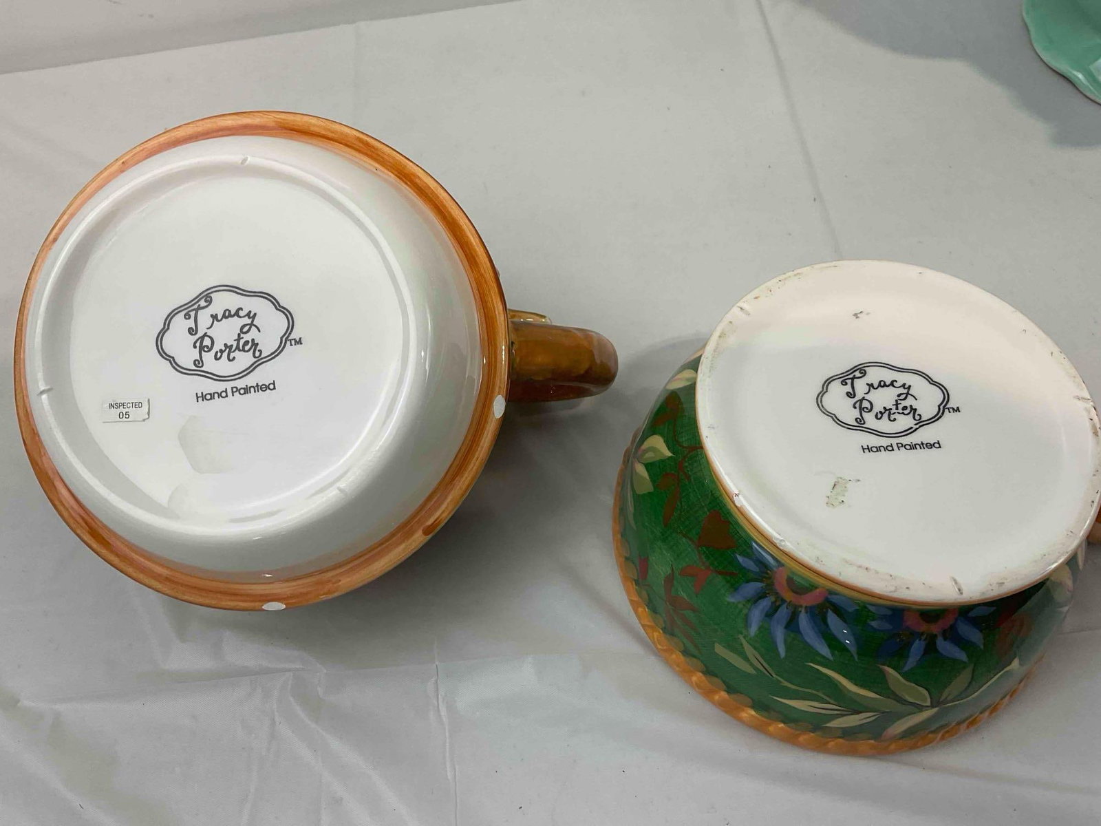 3 pcs Charming Modern Ceramic Teapots, incl. Tracy Porter & Long Rich. Very Good Condition. - 5
