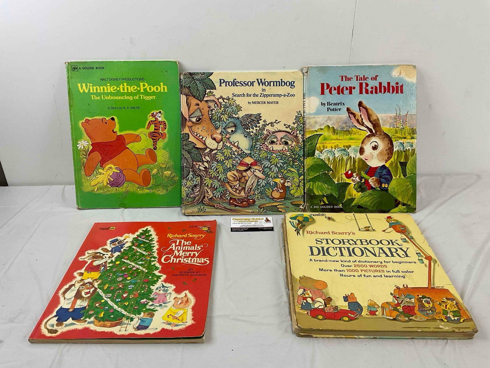 5 pcs Vintage Children's Books, incl. "Professor Wormbog" by Mercer Mayer & More! See pics. (1 of 5)