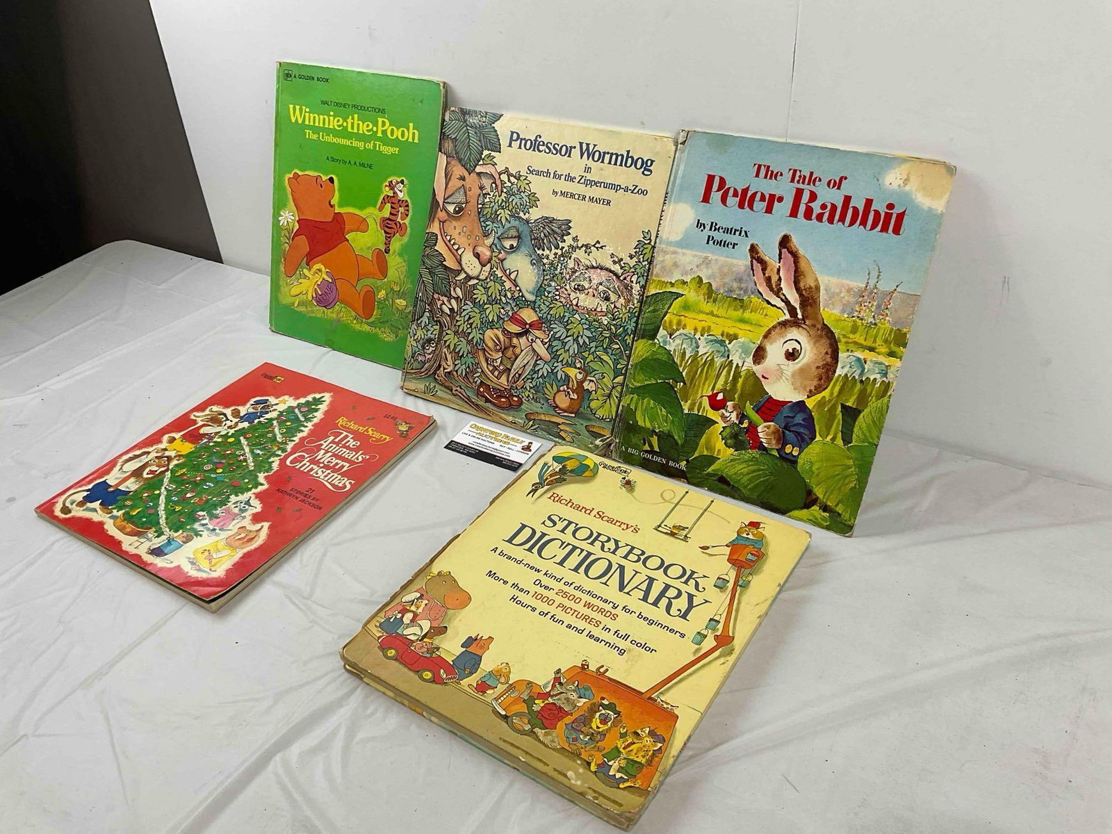 5 pcs Vintage Children's Books, incl. "Professor Wormbog" by Mercer Mayer & More! See pics. - 2