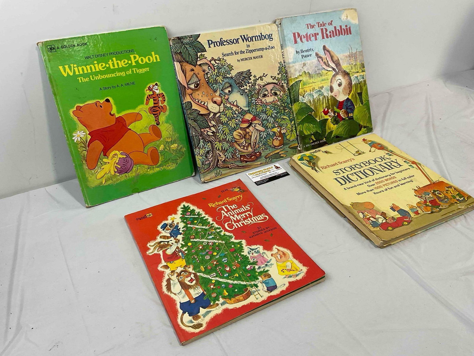 5 pcs Vintage Children's Books, incl. "Professor Wormbog" by Mercer Mayer & More! See pics. - 3