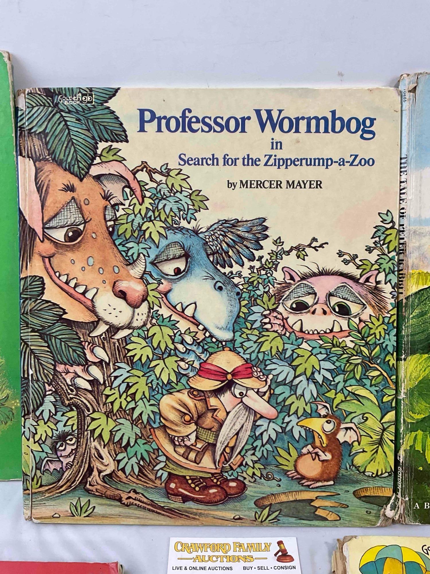 5 pcs Vintage Children's Books, incl. "Professor Wormbog" by Mercer Mayer & More! See pics. - 4