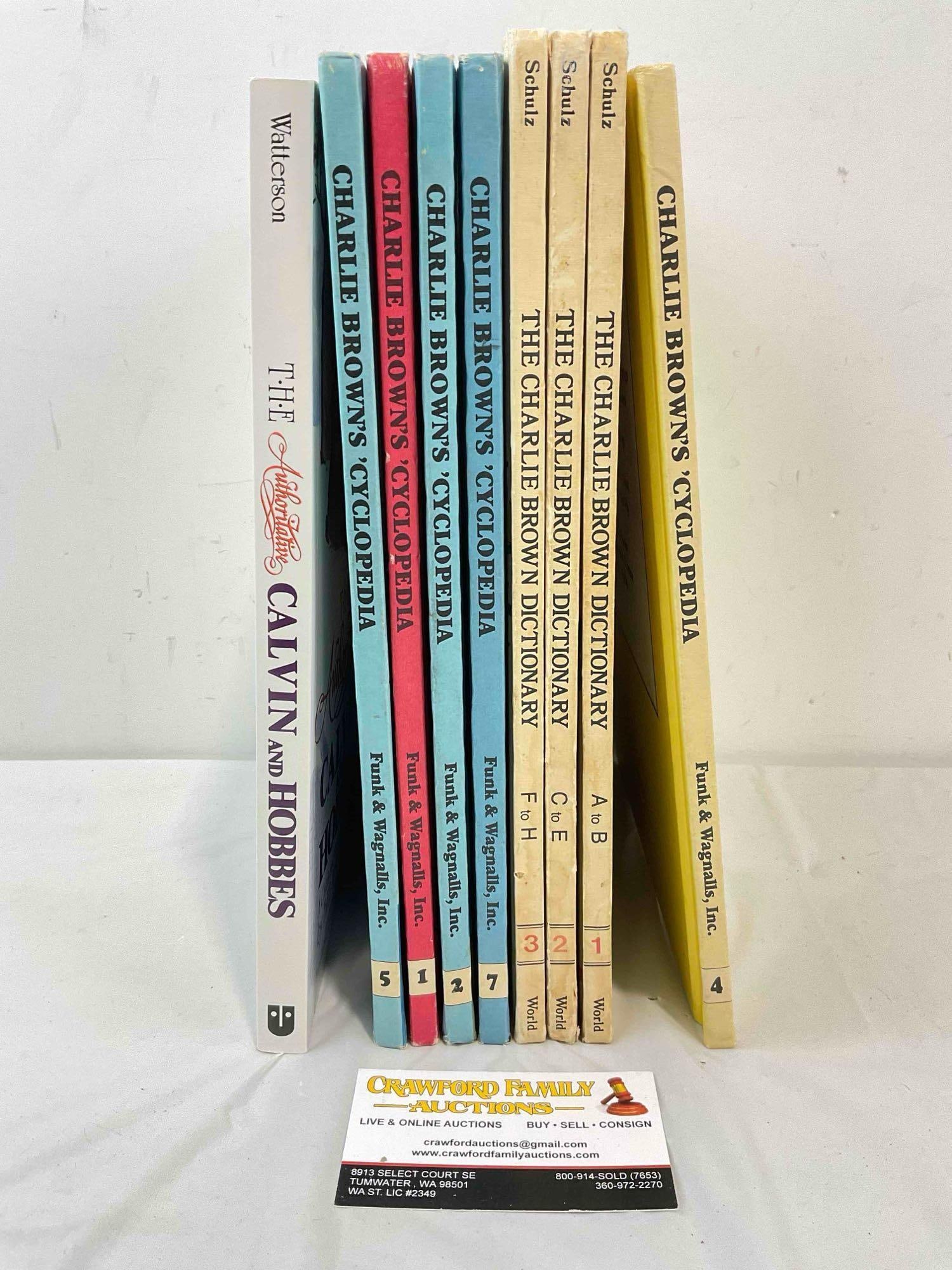 9 pcs Vintage Children's Books, incl. Charlie Brown & Calvin and Hobbes. Fair Condition. (1 of 6)