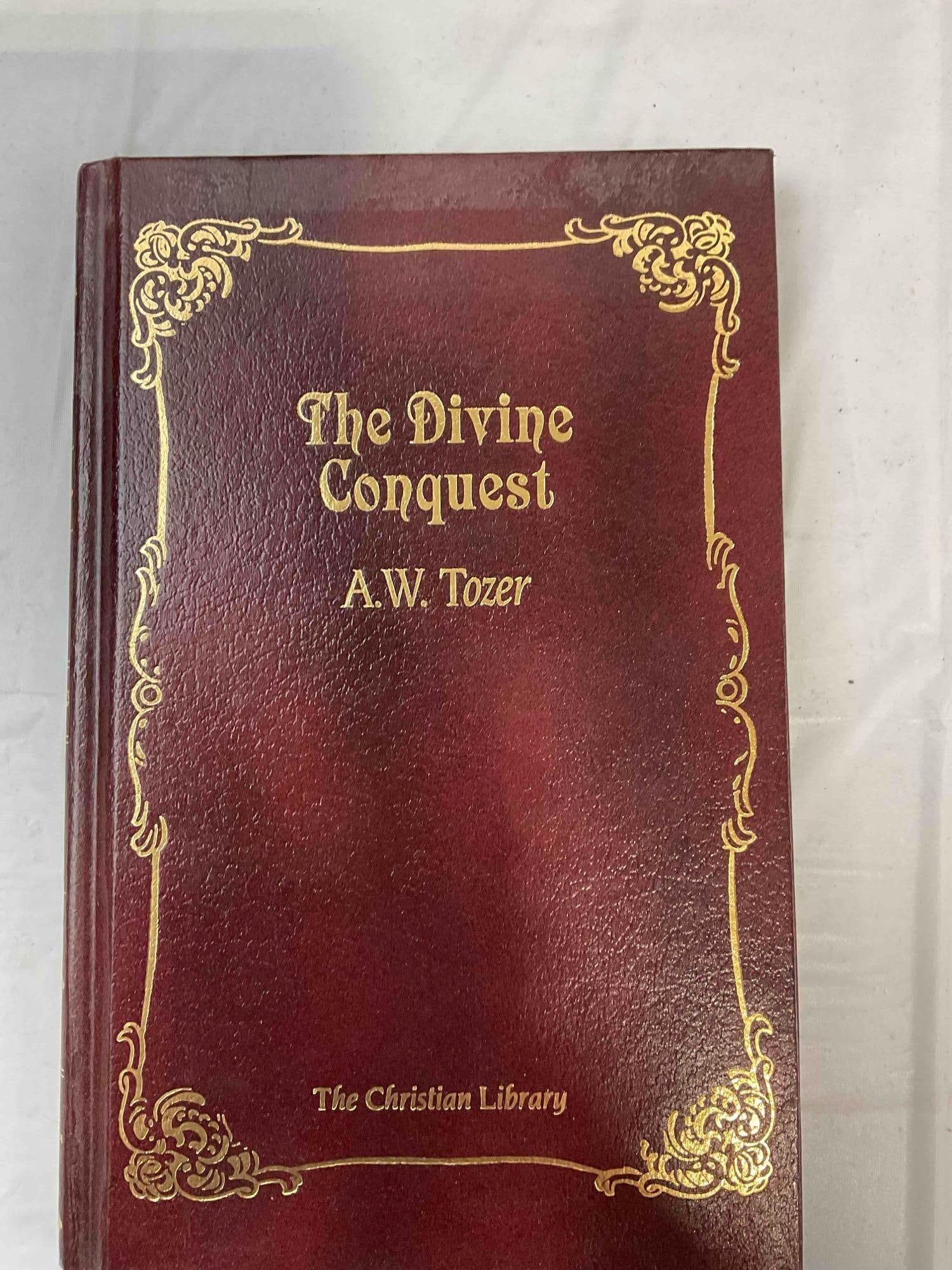 9 pcs Vintage Religious Books, incl. Spirit Filled Life Bible, The Divine Conquest & More! See pi... - 4