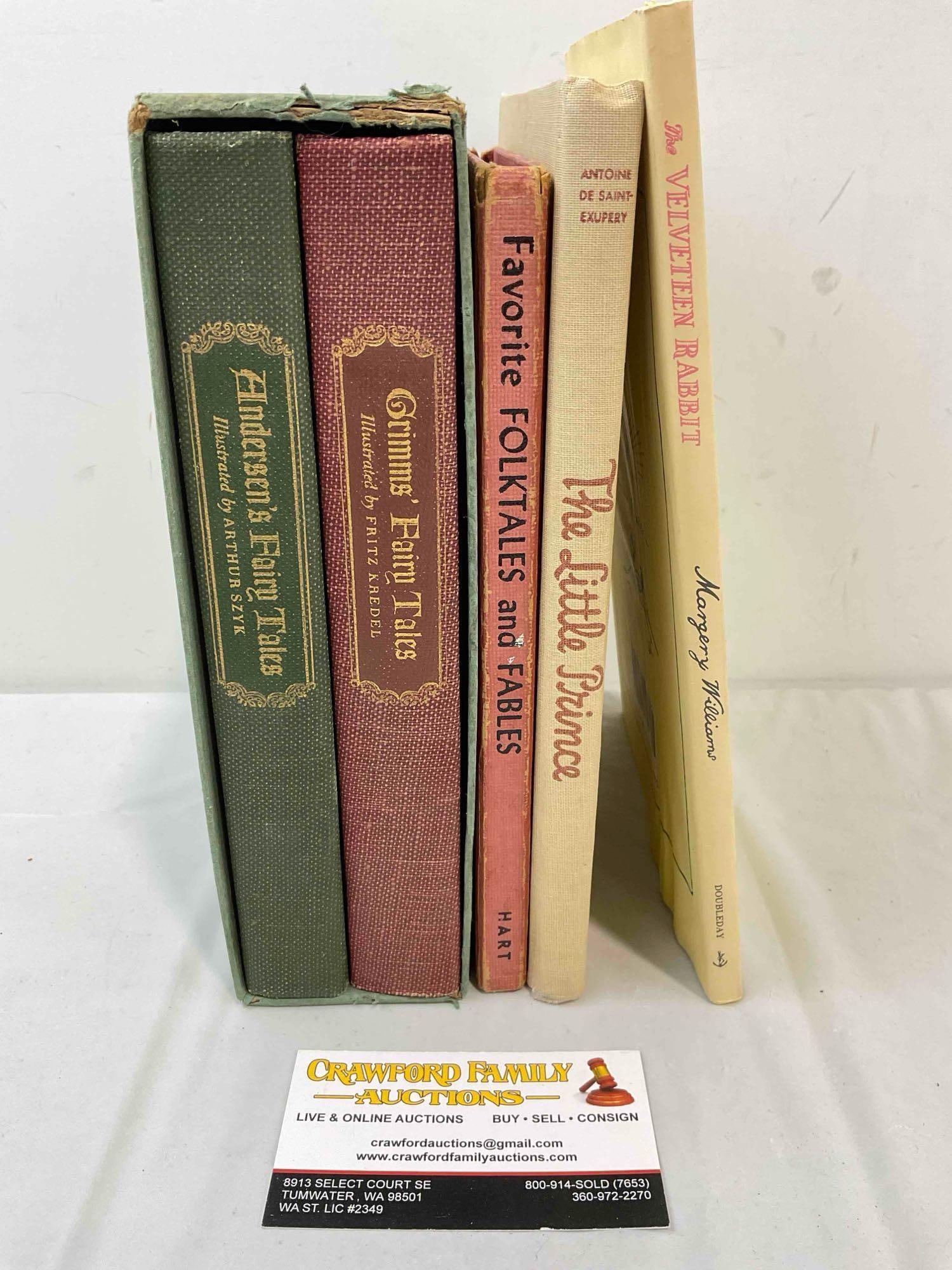 5 pcs Vintage Hardcover Children's Books, incl. "The Little Prince" & "The Velveteen Rabbit." (1 of 10)