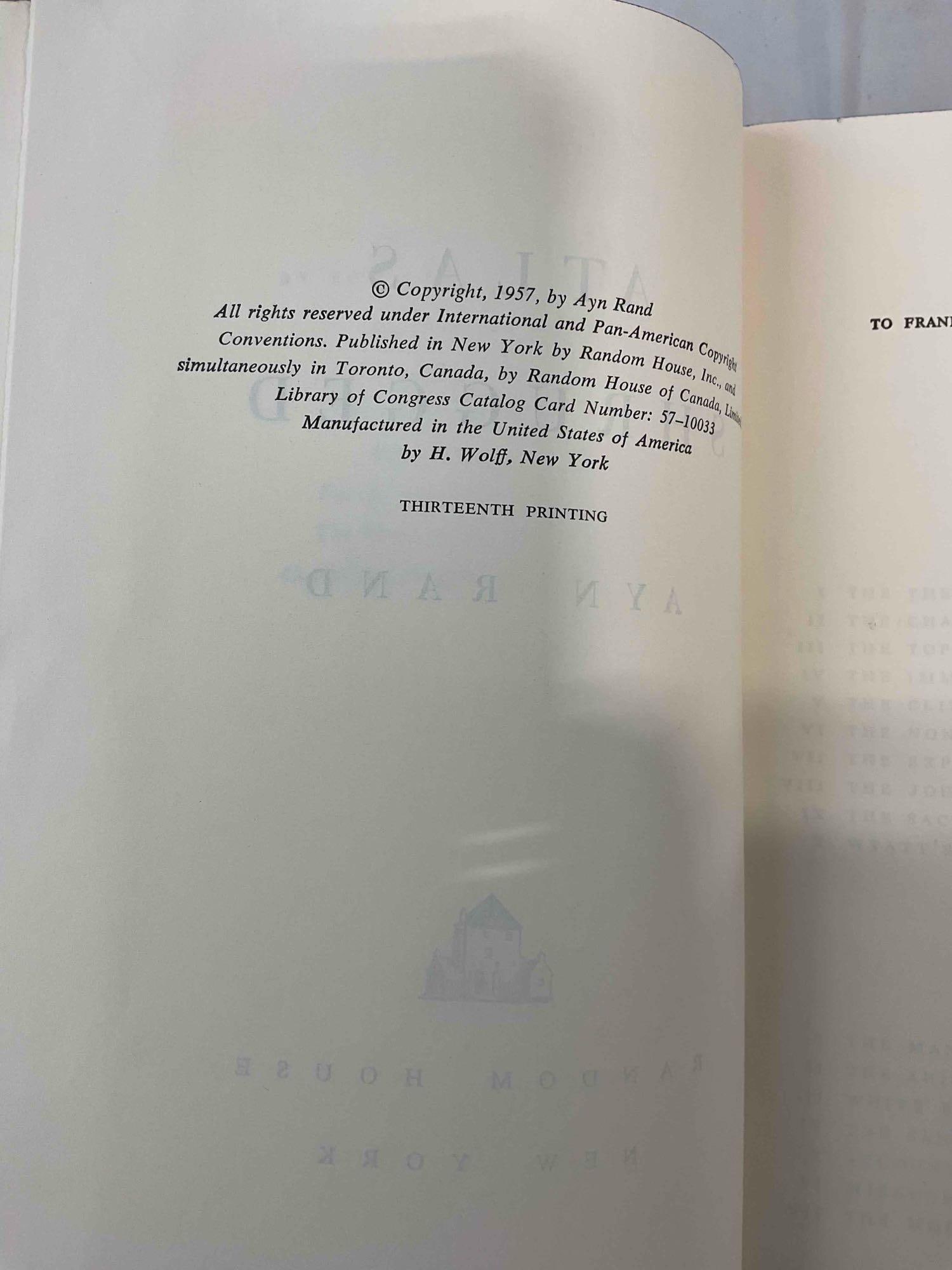 14 pcs Vintage Hardcover Books, incl. "Atlas Shrugged," "Les Miserables" & More! See pics. - 4
