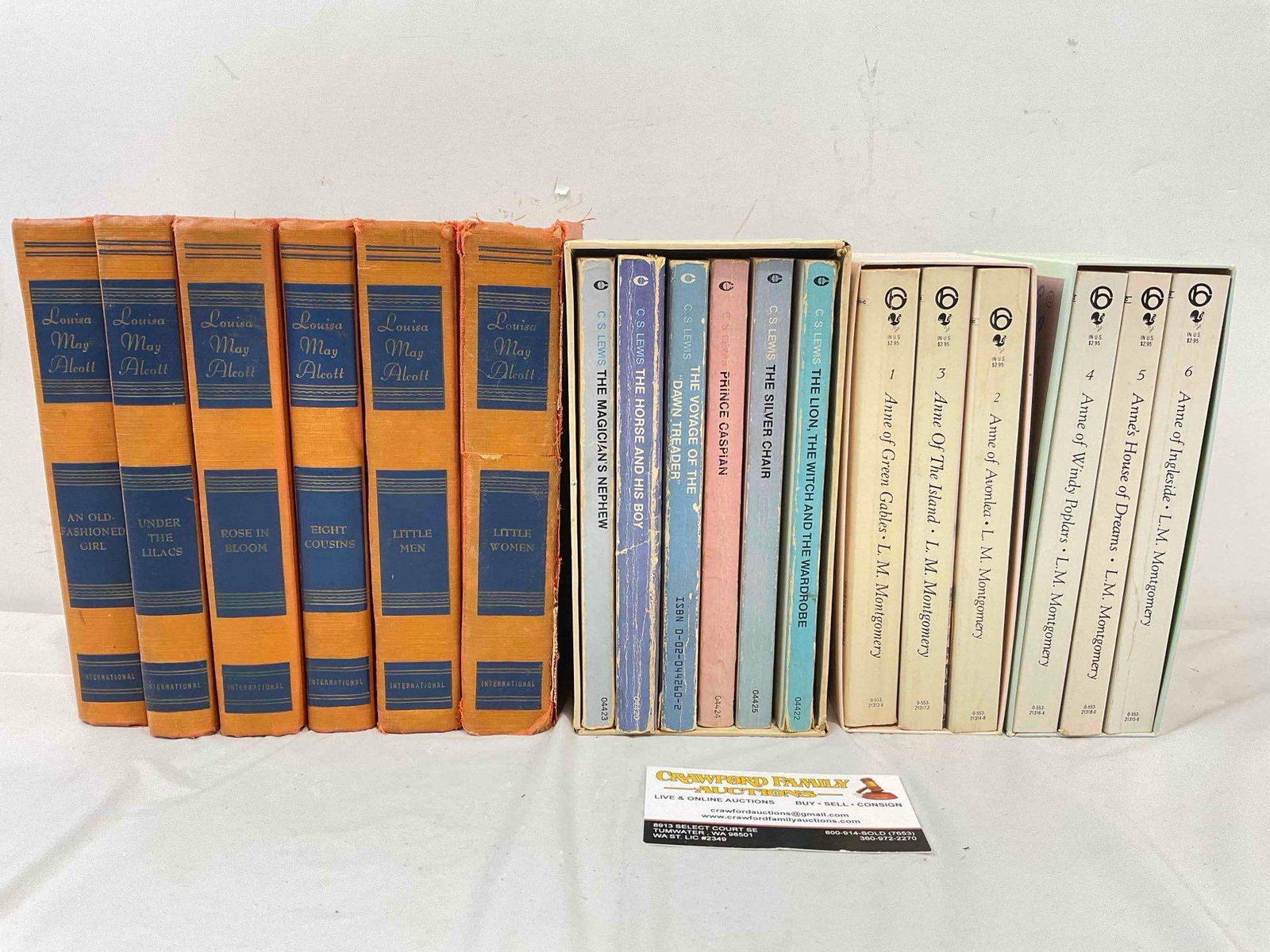 18 pcs Vintage Books, incl. C.S. Lewis, Louisa May Alcott & "Anne of Green Gables." See pics. (1 of 7)