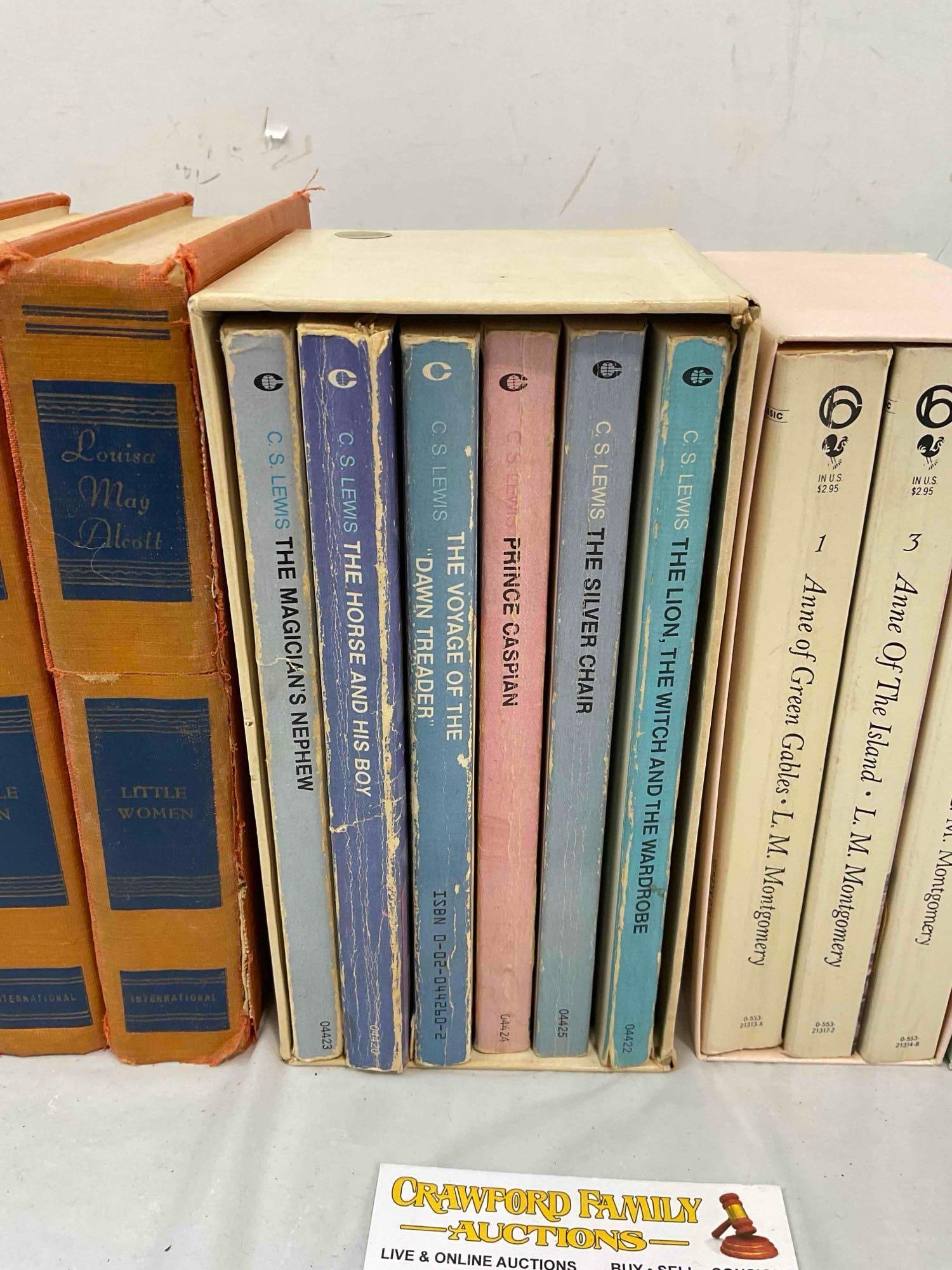 18 pcs Vintage Books, incl. C.S. Lewis, Louisa May Alcott & "Anne of Green Gables." See pics. - 3