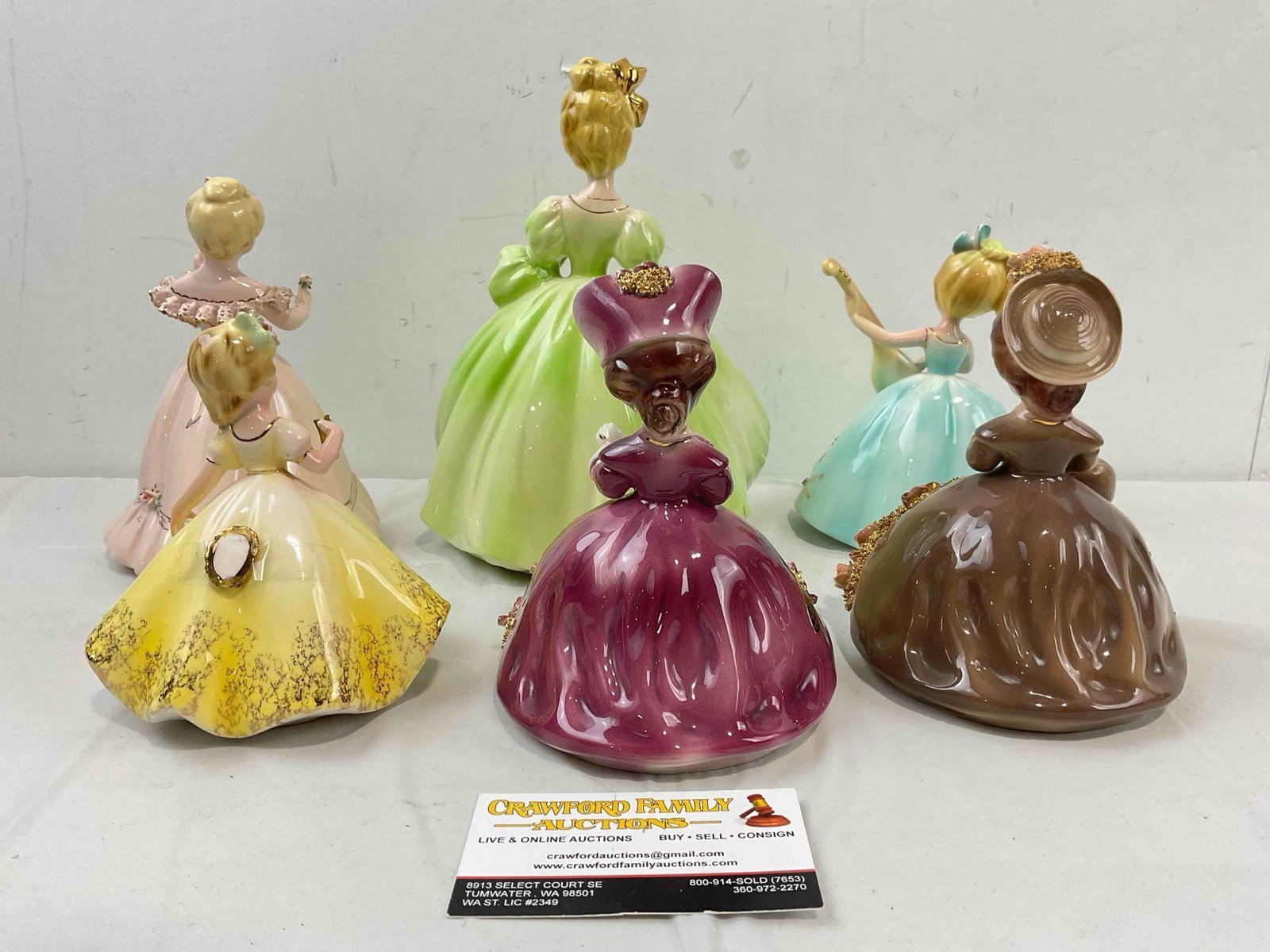 6 pcs Vintage Josef Originals Ceramic Lady Figurines, incl. Denise & Much More! See pics. - 10