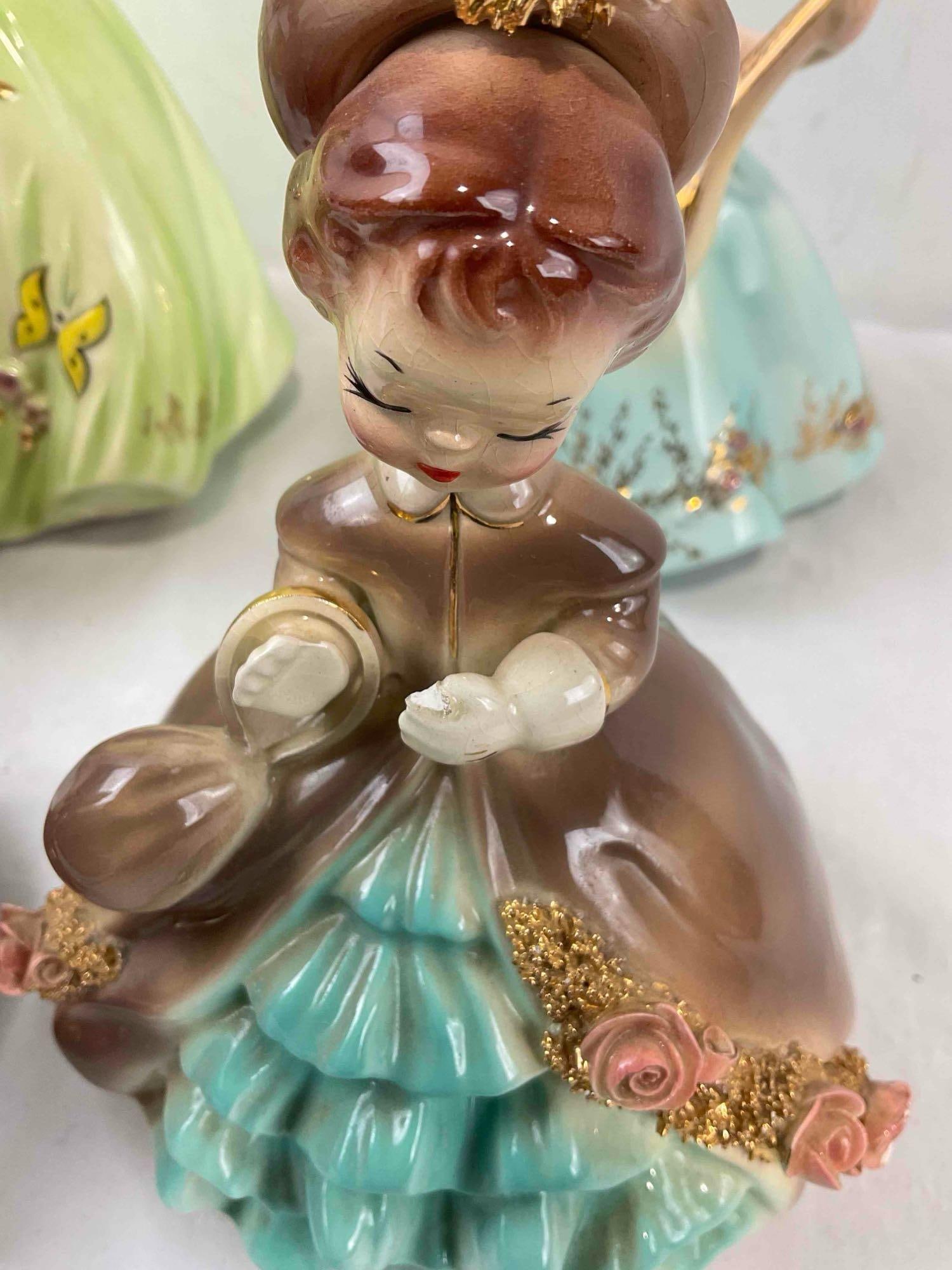 6 pcs Vintage Josef Originals Ceramic Lady Figurines, incl. Denise & Much More! See pics. - 4