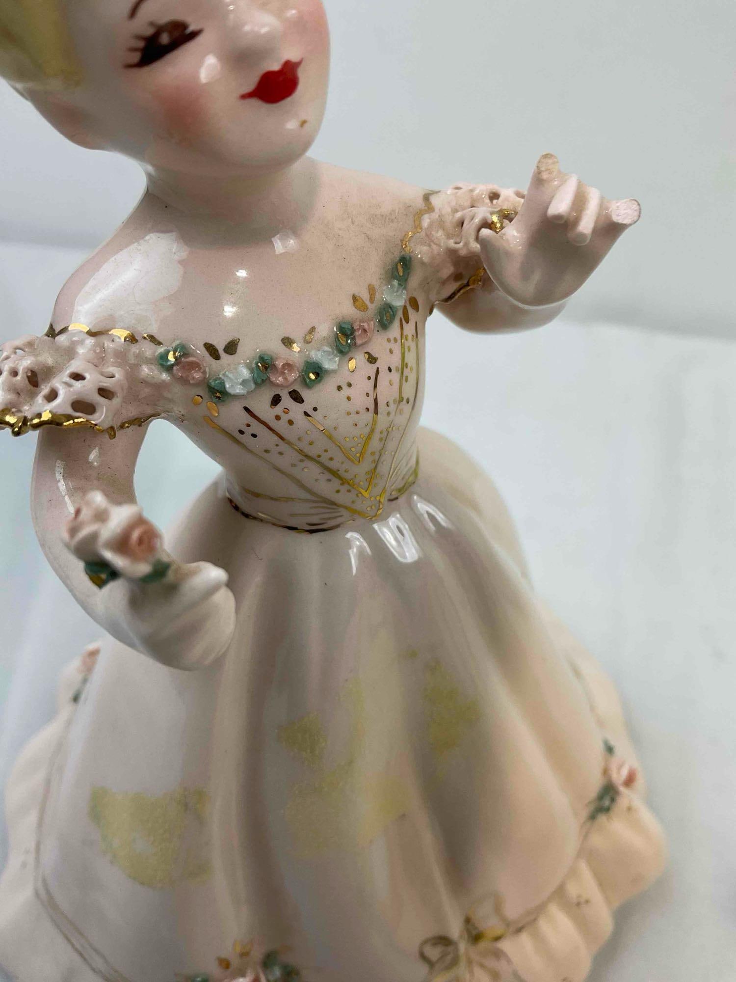 6 pcs Vintage Josef Originals Ceramic Lady Figurines, incl. Denise & Much More! See pics. - 8