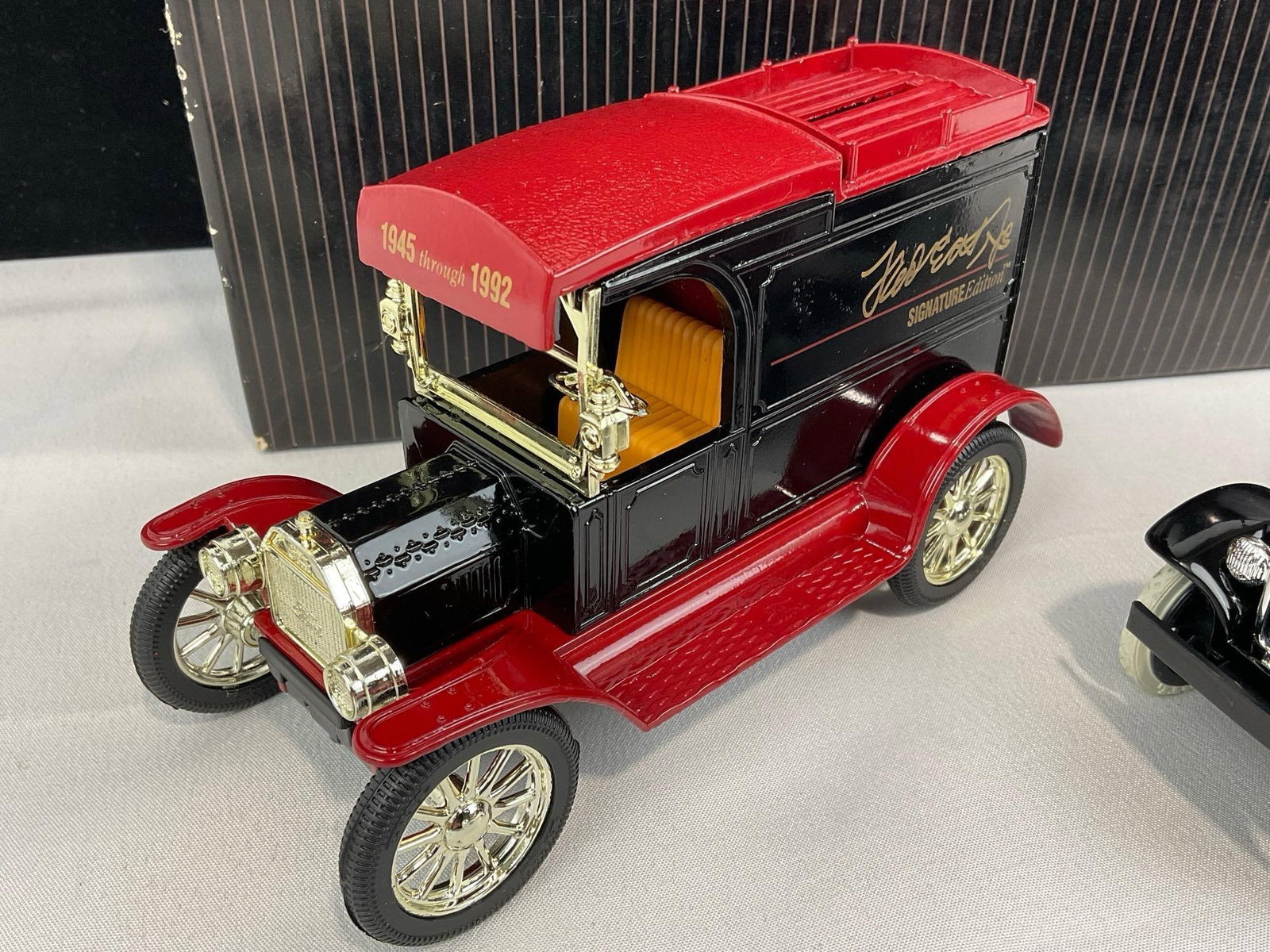 3 Fred Ertl JR Signature Edition Diecast Models, Ford Model T Van Bank, Flatbed Truck & Tractor - 2