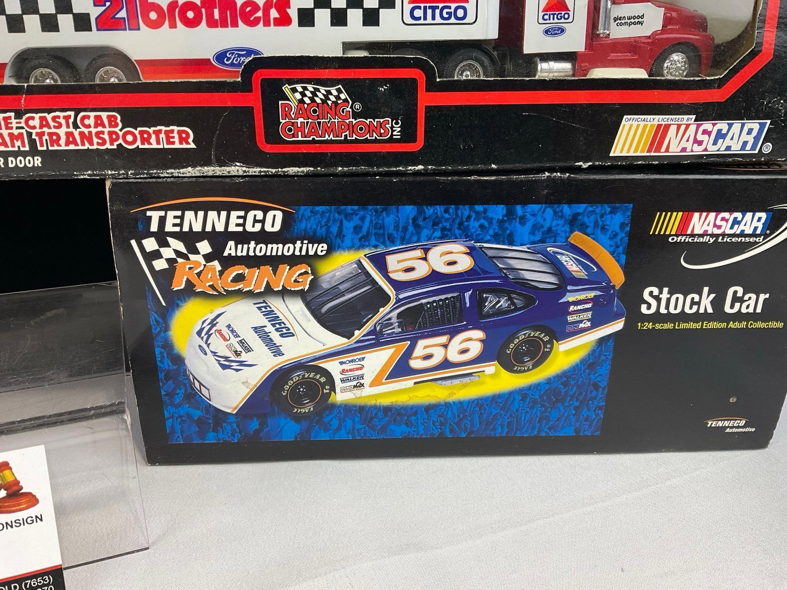 2 Revell 1:32 Scale Diecast Cars, 1:44 Scale Racing Team Transporter, & Nascar Stock Car Tenneco .. - 3