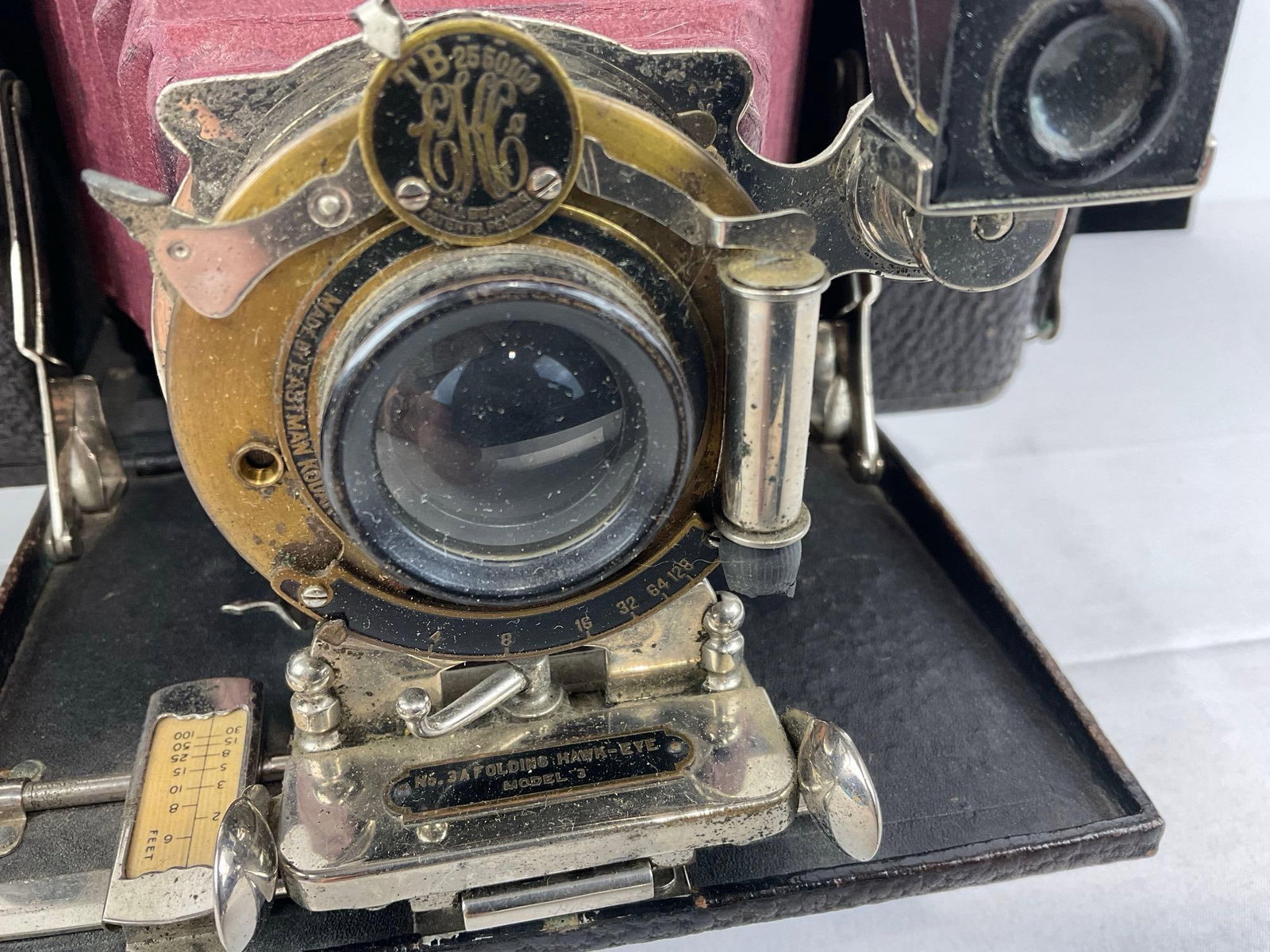 Antique Eastman Kodak No. 3A Folding Hawkeye Model 3 & No. Folding Pocket Cameras - 3