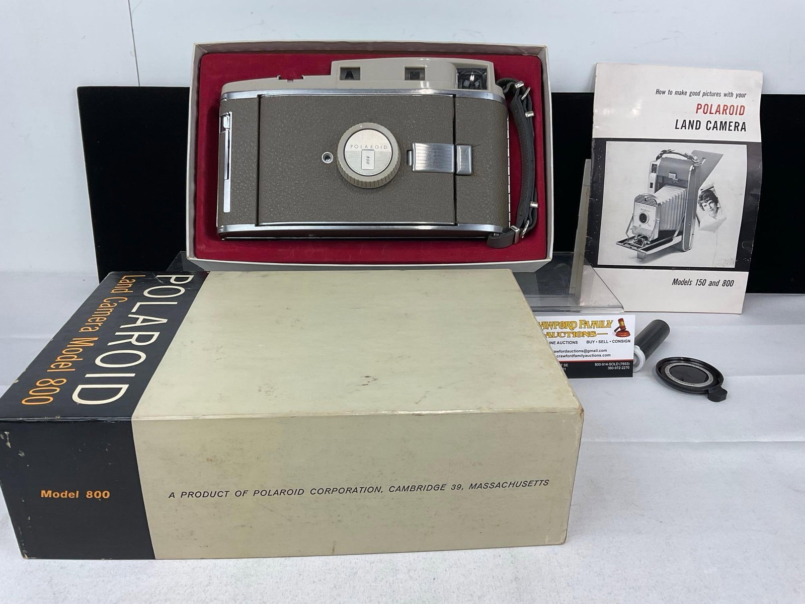 Vintage Polaroid Land Camera The 800, w/manual, in original box (1 of 8)