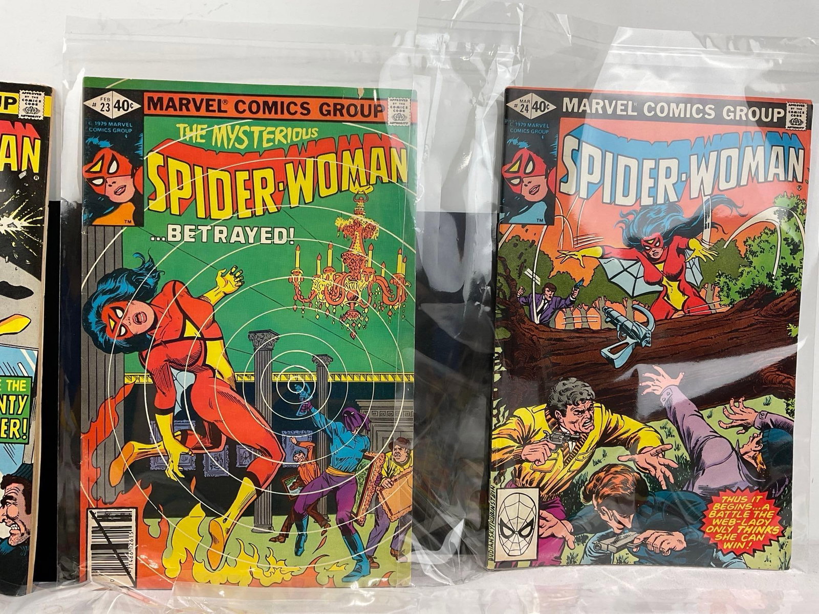 9 1979 Spider-Woman Marvel Comics, Issues, 18, 21, 23, 24, 25, 26, 27, 28, & 29 - 3