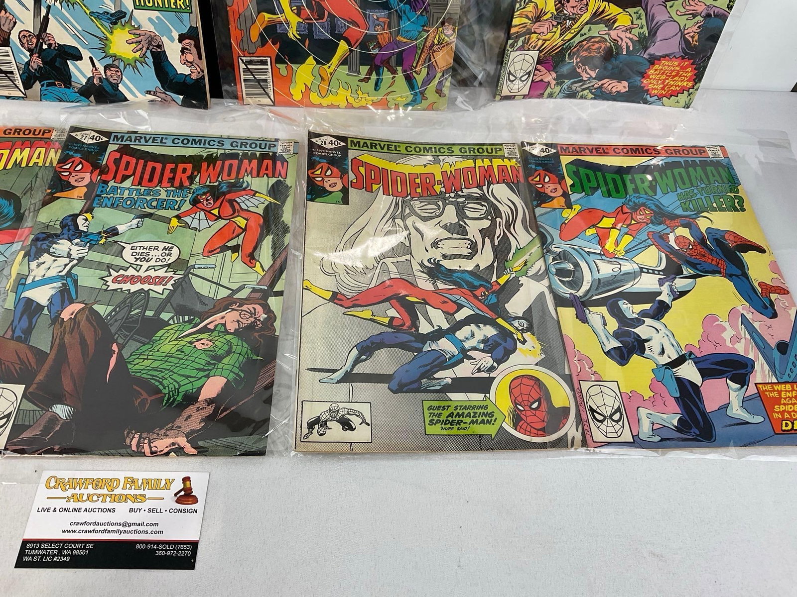 9 1979 Spider-Woman Marvel Comics, Issues, 18, 21, 23, 24, 25, 26, 27, 28, & 29 - 6