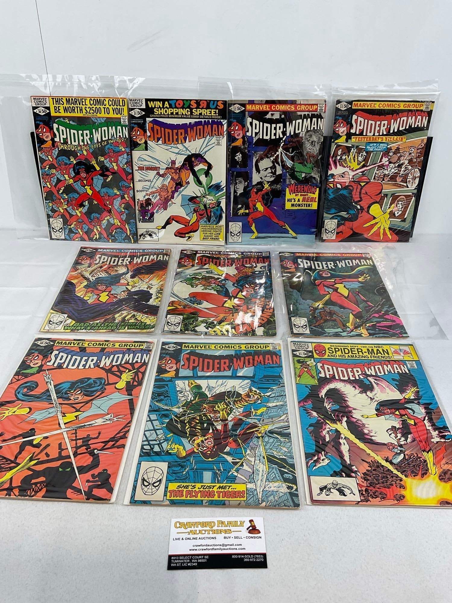 10 Spider-Woman Marvel Comics, Issues 30-36, 39-41 (1 of 6)