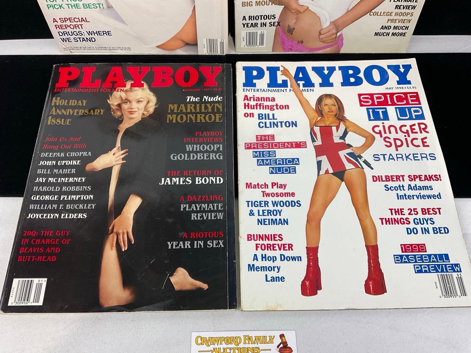 4 Issues of Playboy Magazine, Vanna White, Drew Barrymore, Marilyn Monroe Anniv, & Ginger Spice - 3