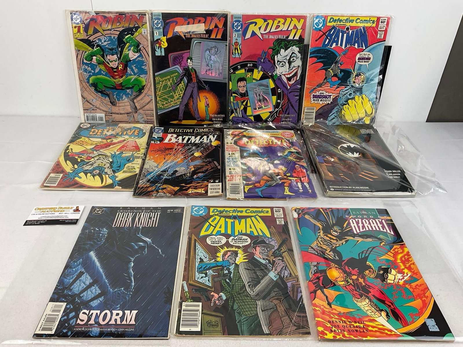 11 DC Comics, Issues of Batman, The Dark Knight, Robin, titles in desc (1 of 6)