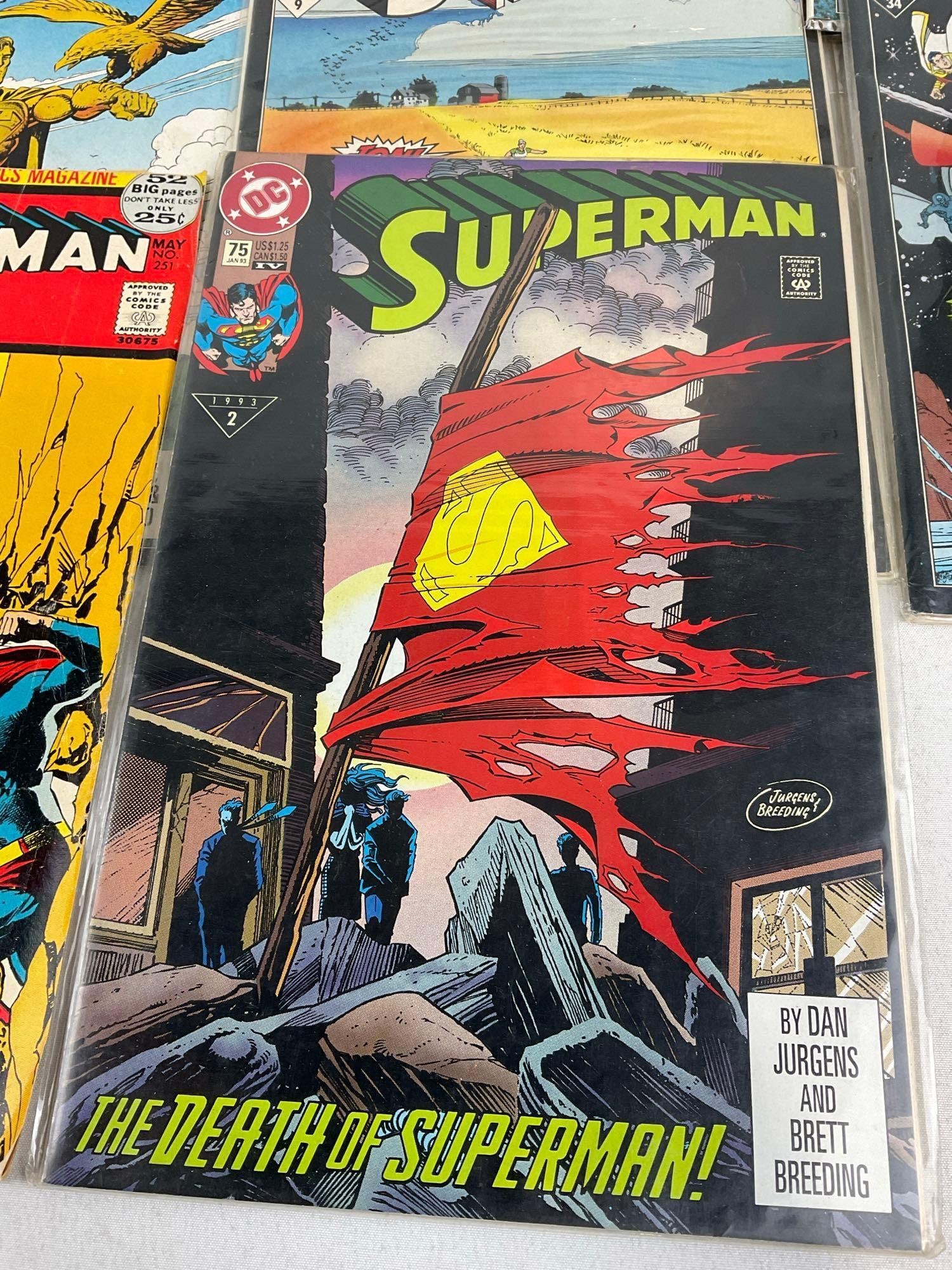 17 DC Comics, Superman in various runs, incl. Funeral For A Friend, The Man of Steel, Adventures of - 2
