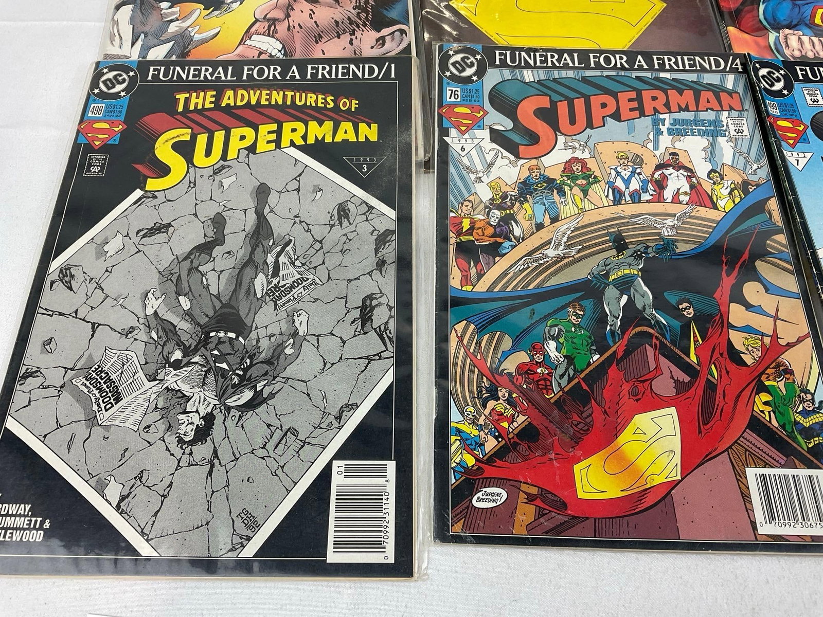 17 DC Comics, Superman in various runs, incl. Funeral For A Friend, The Man of Steel, Adventures of - 4