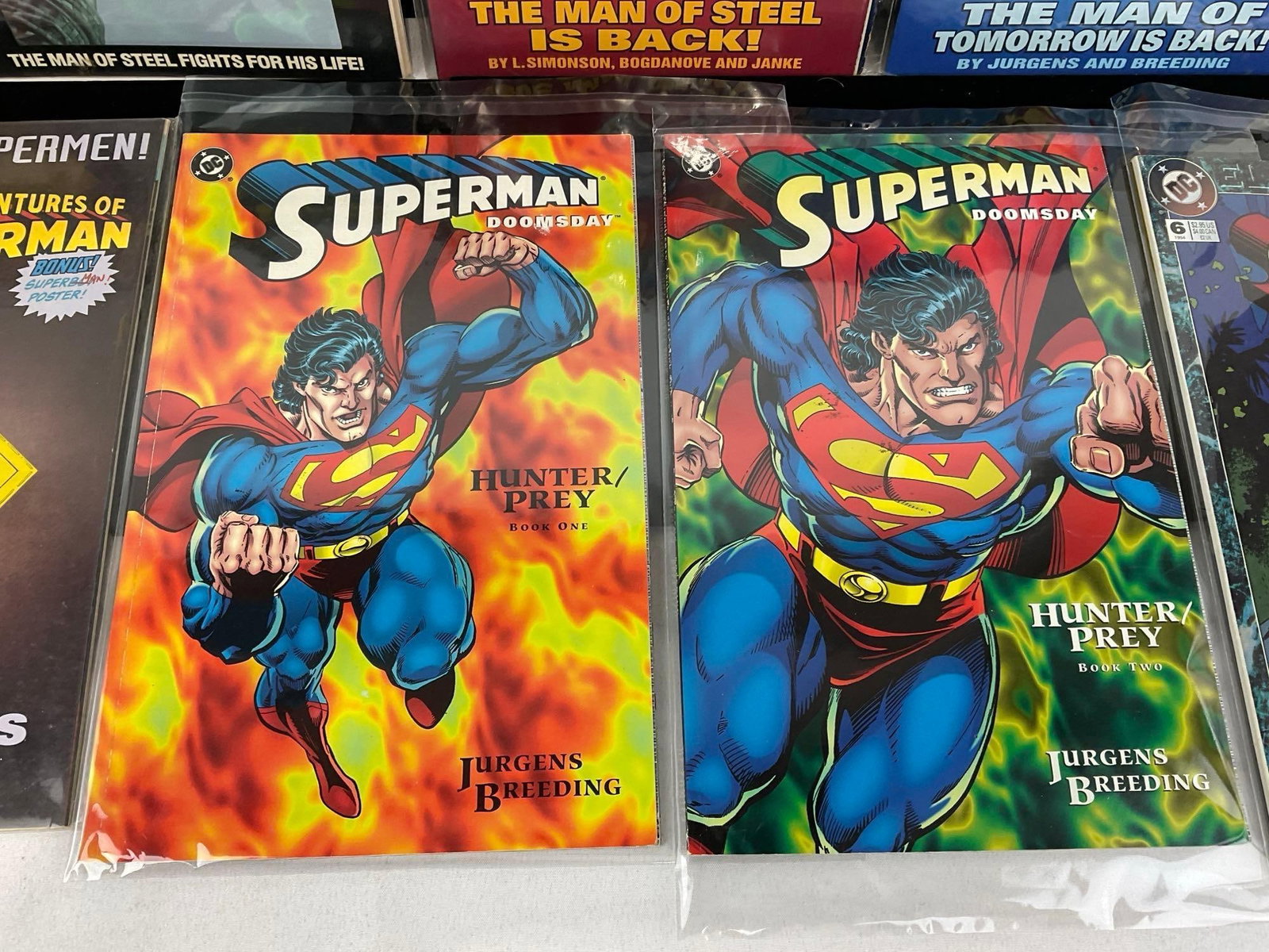 17 DC Comics, Superman in various runs, incl. Funeral For A Friend, The Man of Steel, Adventures of - 7
