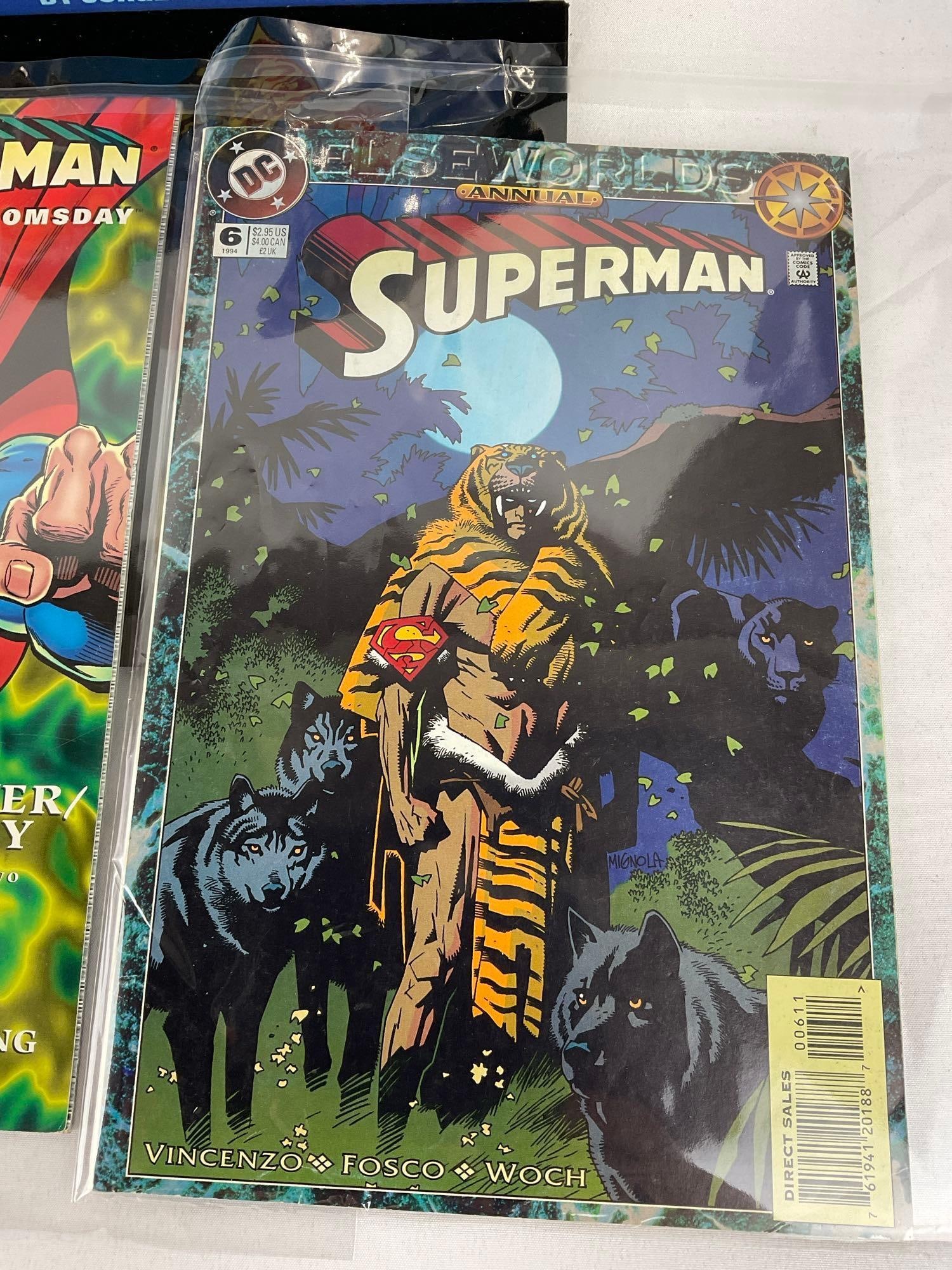 17 DC Comics, Superman in various runs, incl. Funeral For A Friend, The Man of Steel, Adventures of - 8