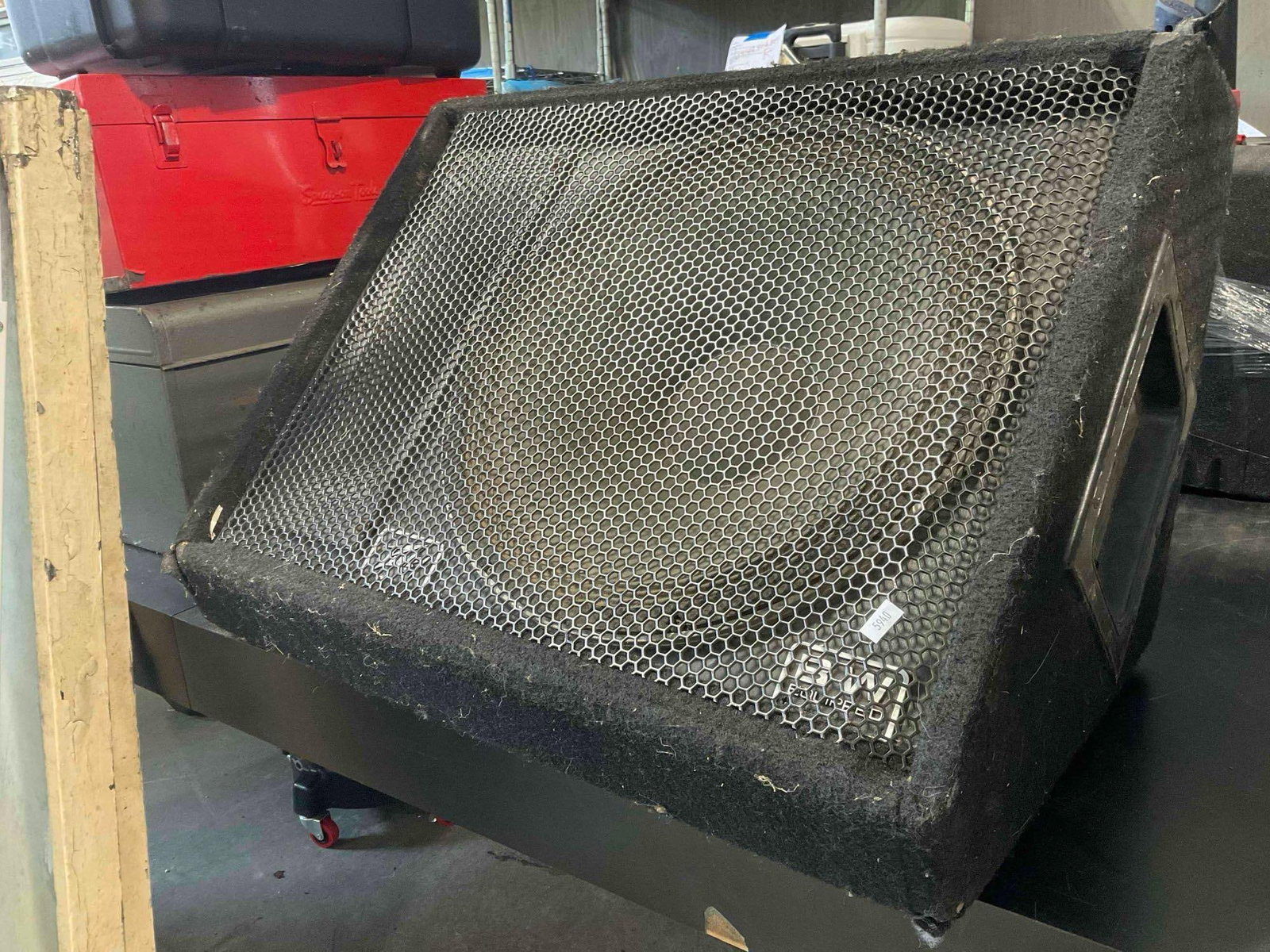 Vintage Peavey 1545ti Passive Floor Monitor Speaker Cabinet. Tested, Works. Fair Condition. - 3