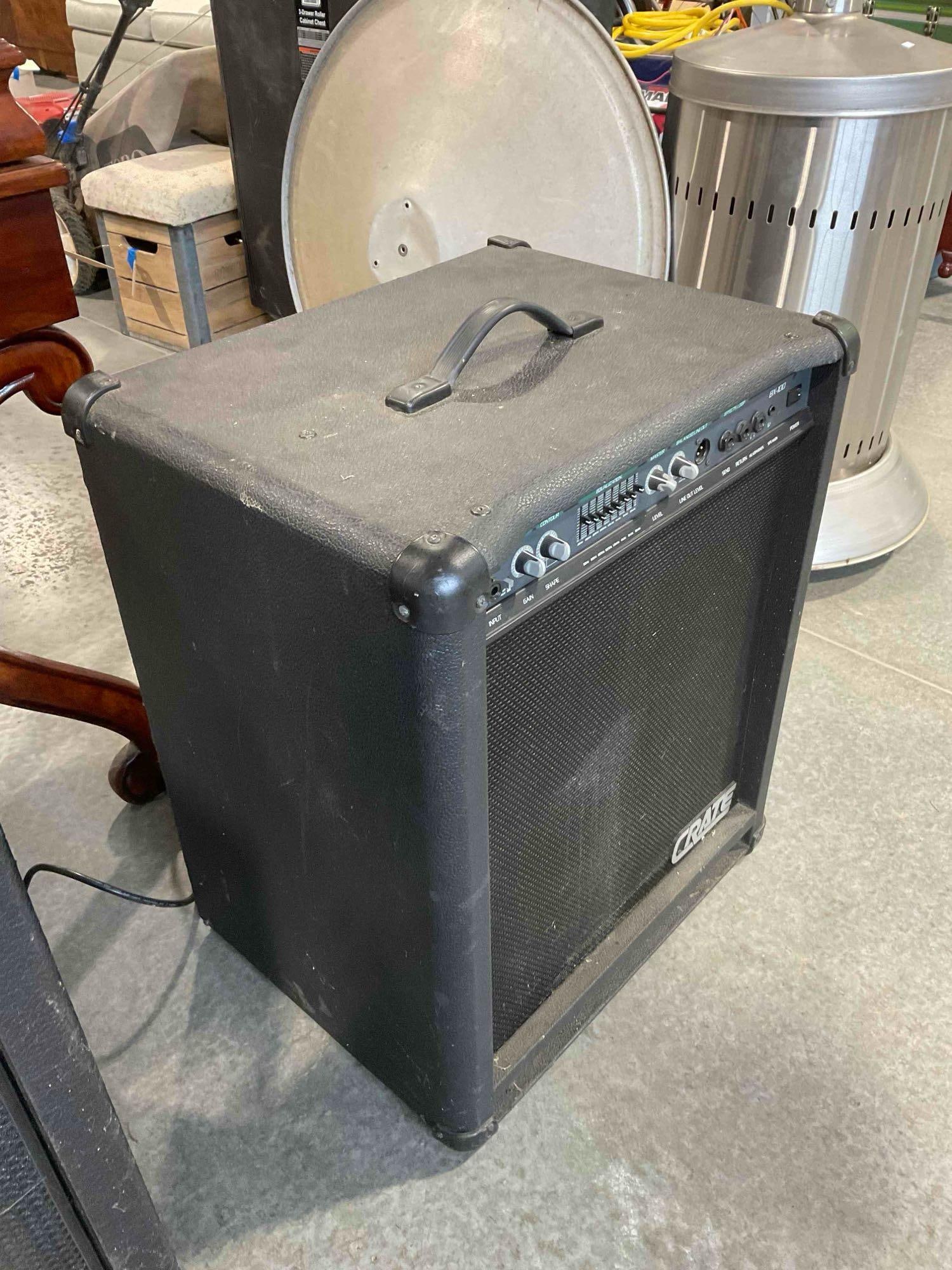 Crate BX-100 Bass Guitar Amplifier. Tested, Works. Fair Condition. See pics. - 3