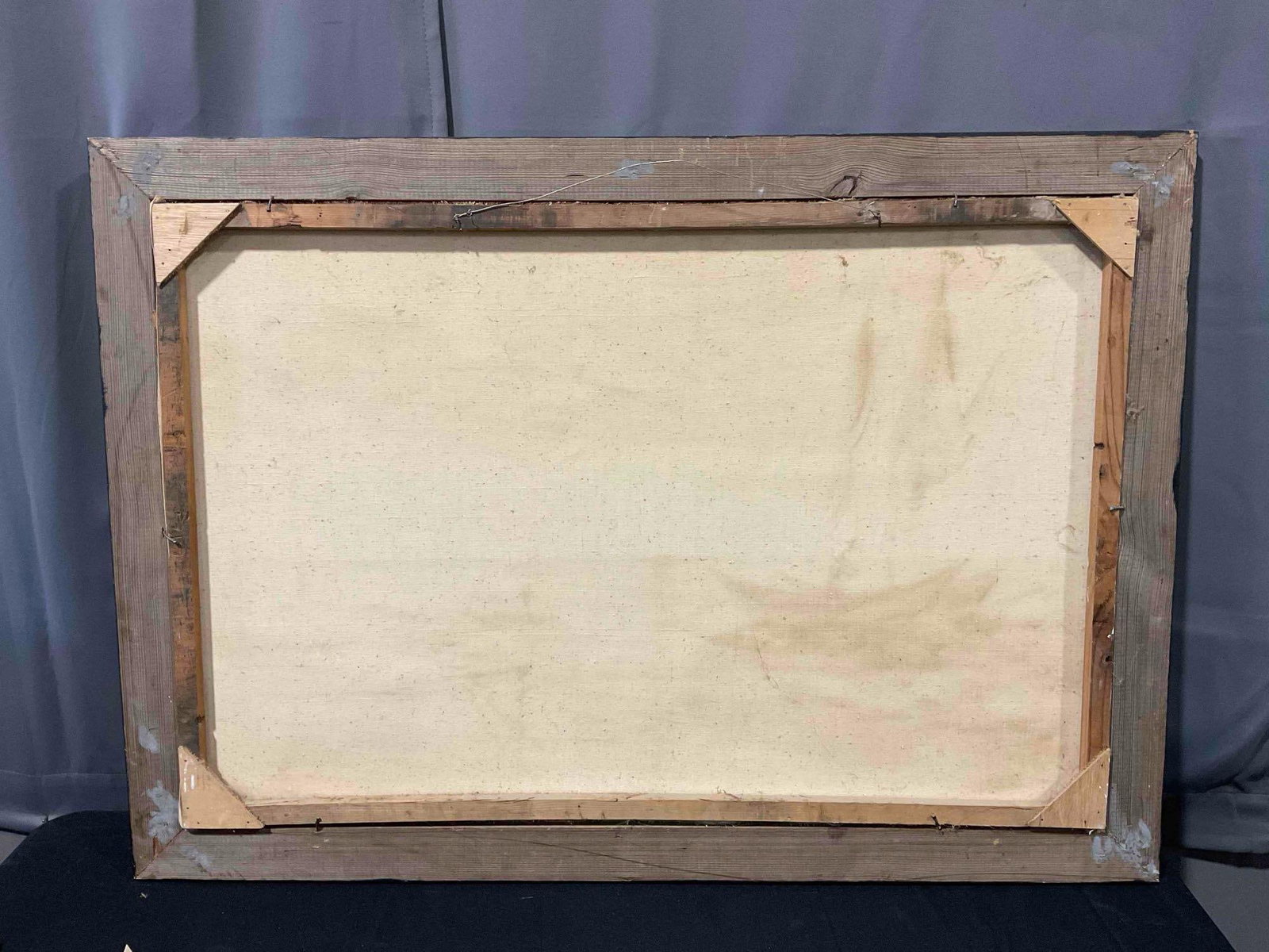 Vintage Framed Original Oil Painting of Boats at Sunset, Signed by Artist. Fair Condition. - 7