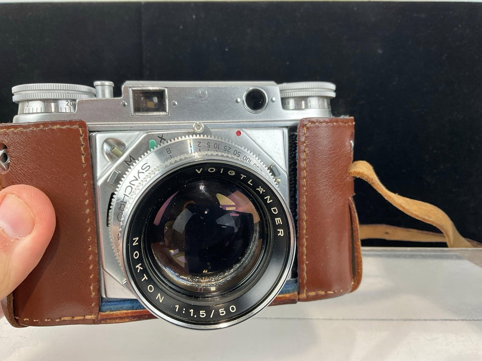 Voigtlander Prominent 35mm Rangefinder Camera w/Voigtlander Nokton 1:1.5/50mm Lens, w/field case - 2