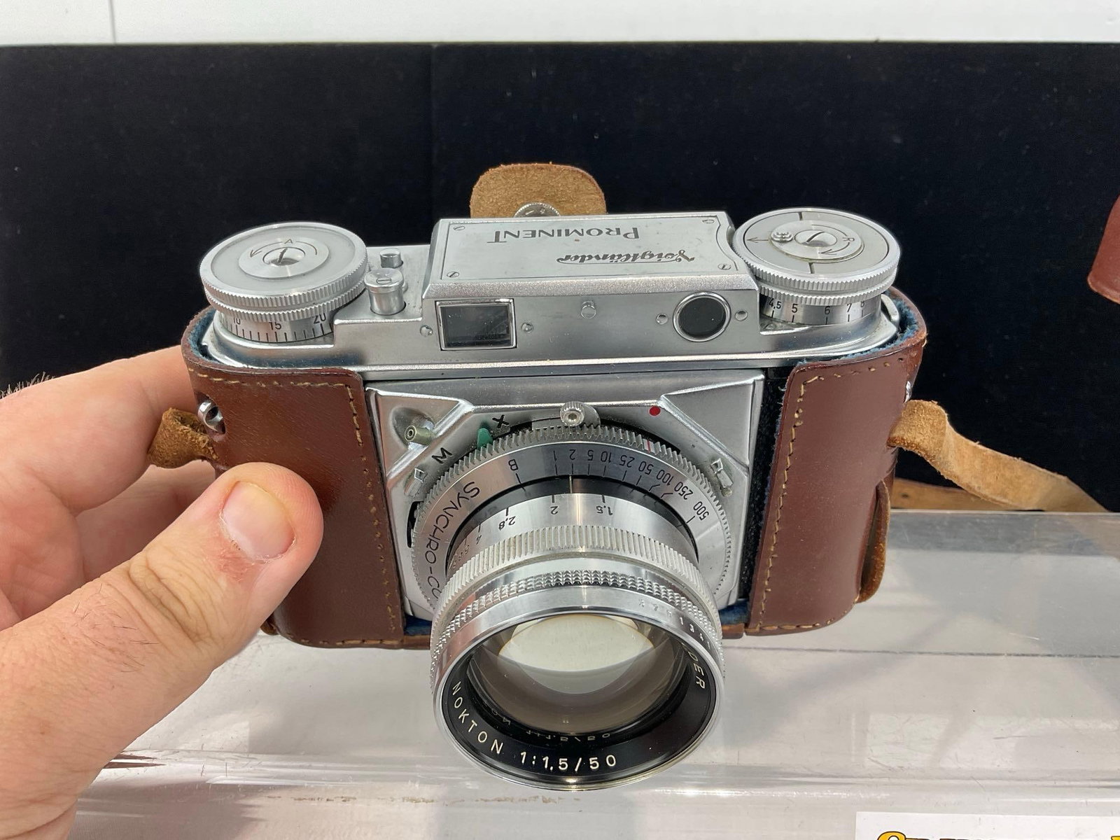 Voigtlander Prominent 35mm Rangefinder Camera w/Voigtlander Nokton 1:1.5/50mm Lens, w/field case - 3