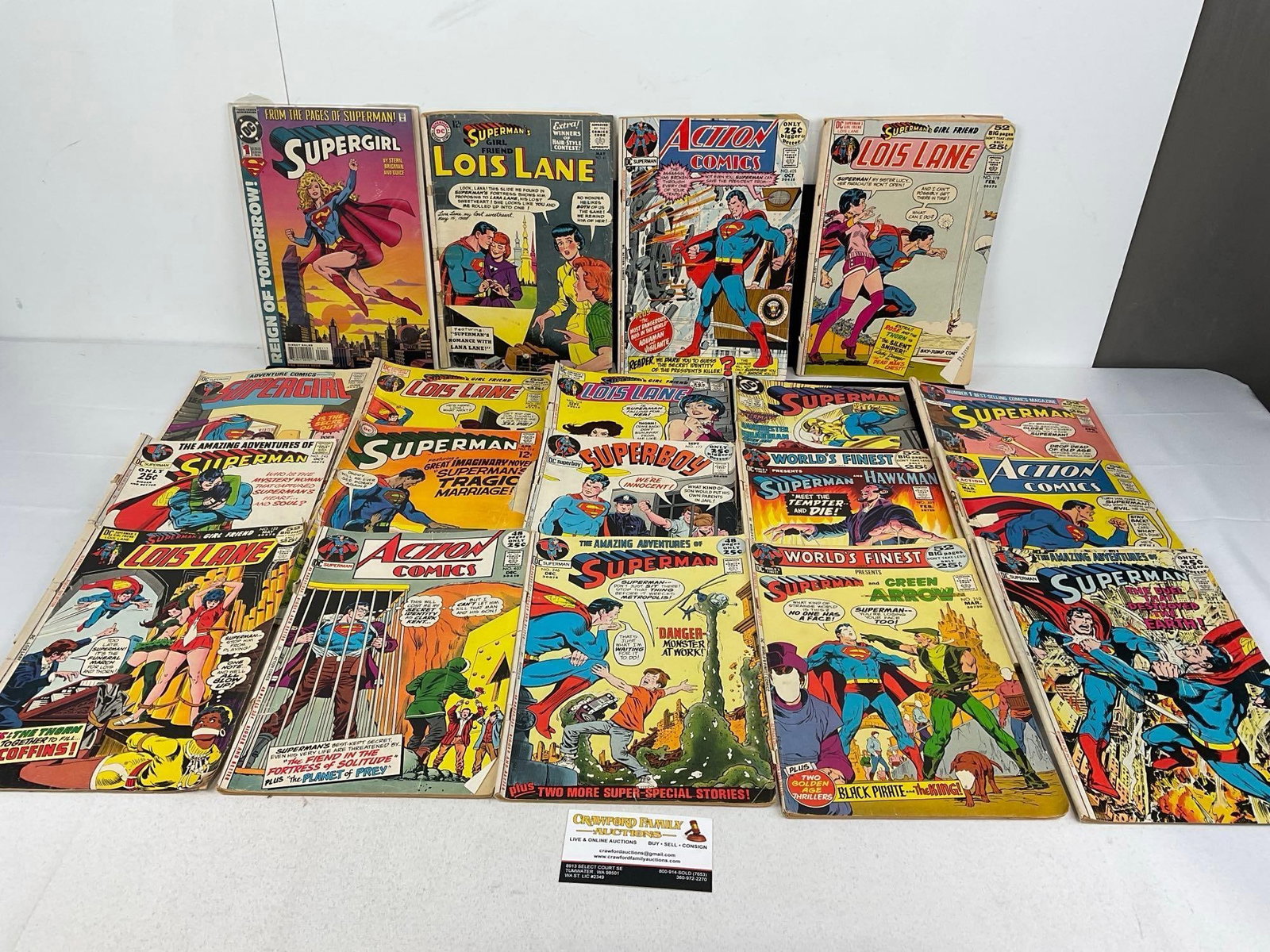 19 DC Comics, Supergirl, Supermans Girlfriend Lois Lane, Action Comics, issues in Desc (1 of 11)