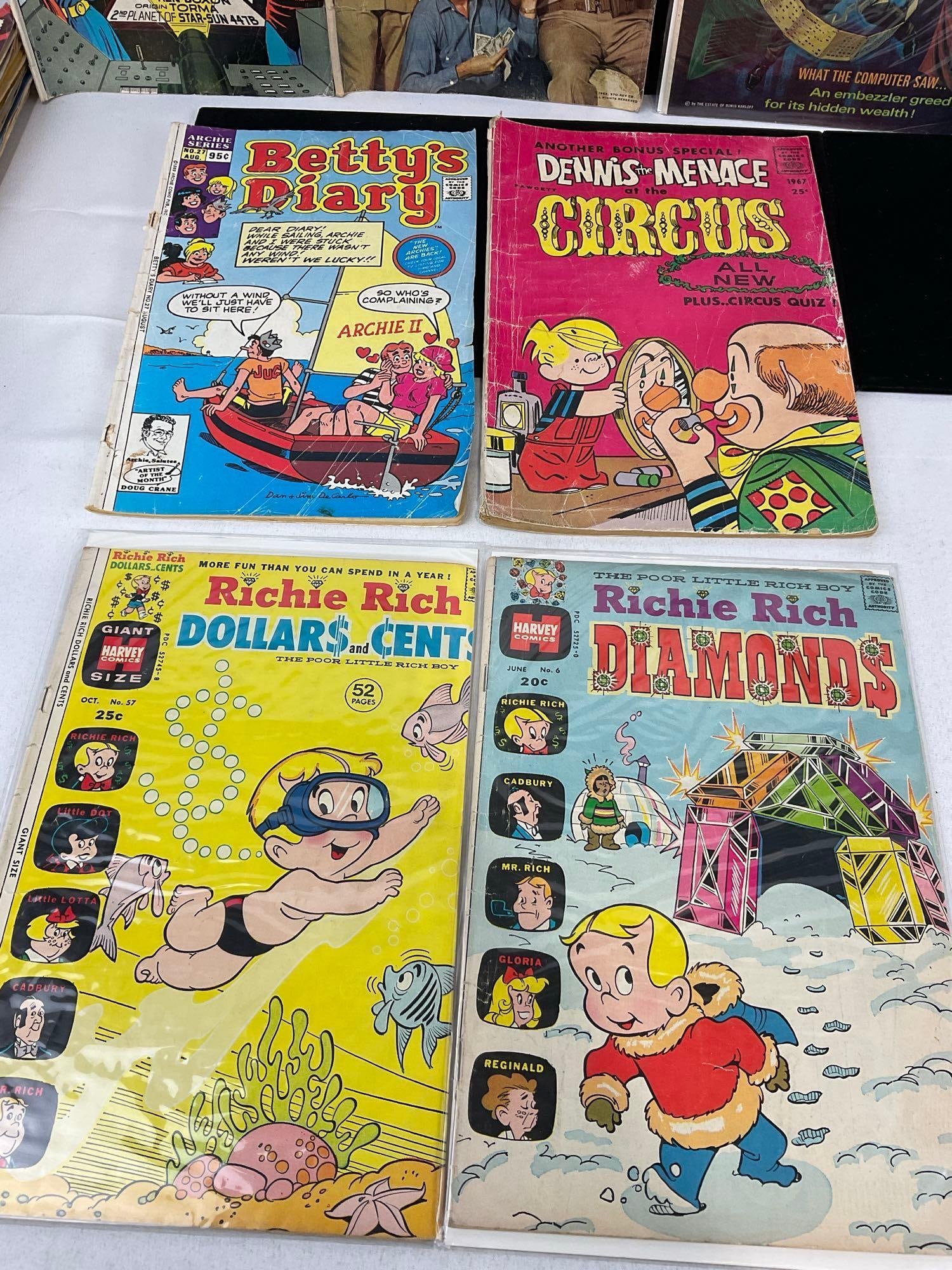 37 Comics, including Boris Karloff Tales of Mystery, lots of Archie Comics, Dennis the Menace & m... - 5