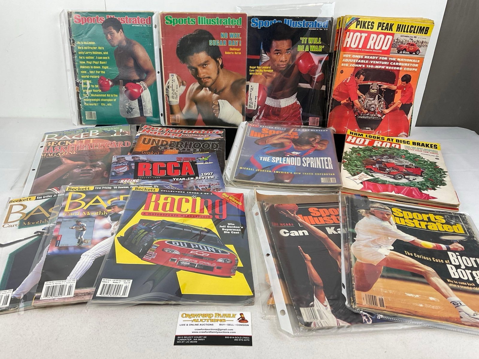 Vint. Sports Magazines, Sports Illustrated w/Muhammed Ali, Duran & Sugar Ray Leonard, Hot Rod & m... (1 of 15)