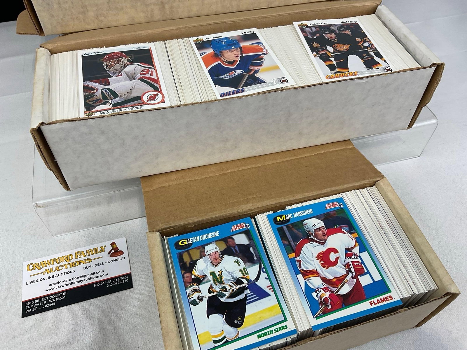 3 Boxes of Hockey Cards, Score 91, Upper Deck, approx 2750+ cards - 2
