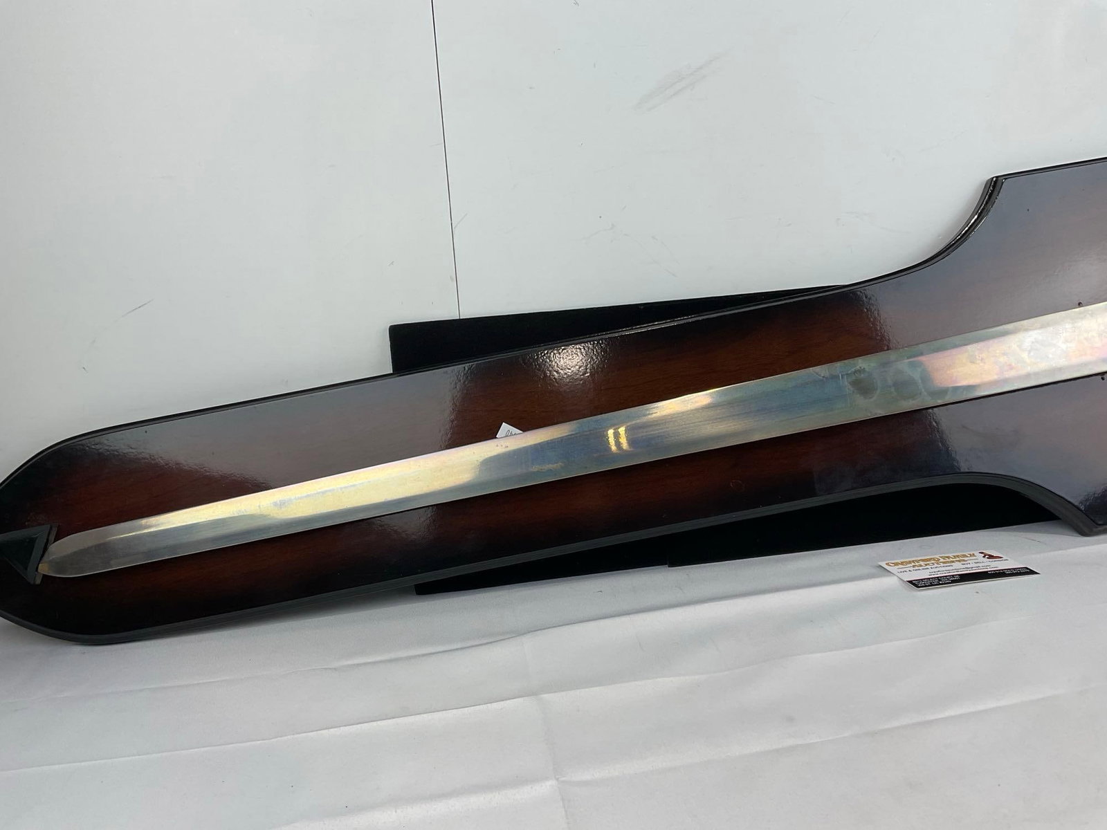 Decorative Fantasy Longsword Replica, marked Robin Hood, Brass & wood Handle49 inches long - 4
