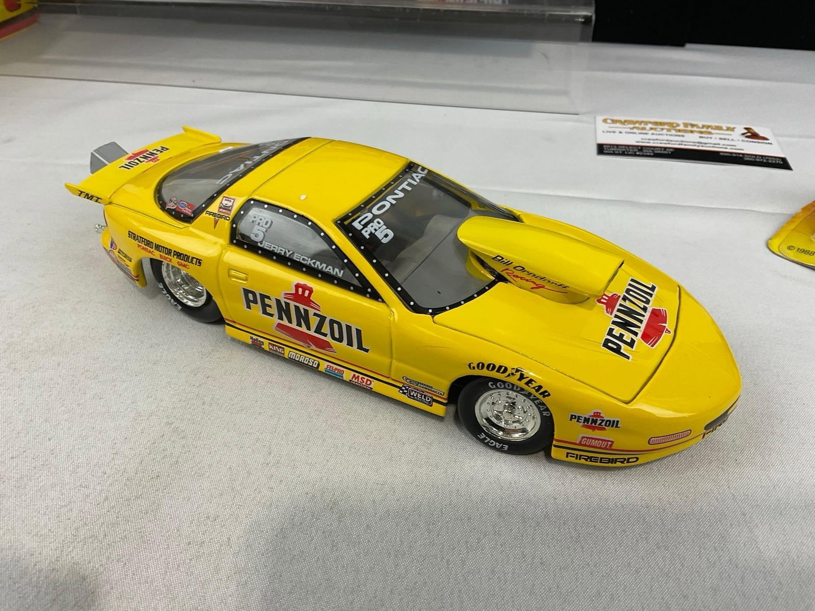 Pennzoil Jerry Eckman 1:24 Scale Pro Stock Car, 2 Tractor Trailers pieces, Majik & Dr. Pepper - 5