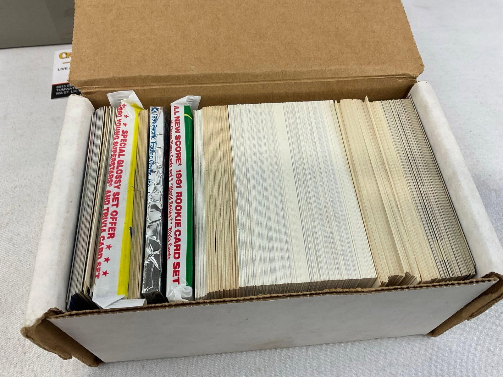 3 Boxes of 90s Sports Cards, Fleer, Topps, Score, Skybox, approx 3000+ cards - 3