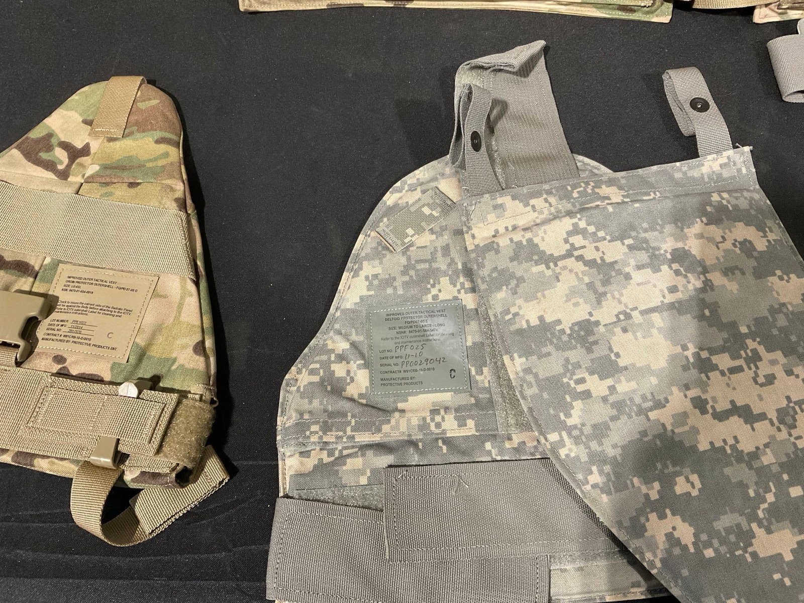 8 Deltoid & Groin Protectors, few w/ kevlar inserts, size X-Small to Medium Long - 4