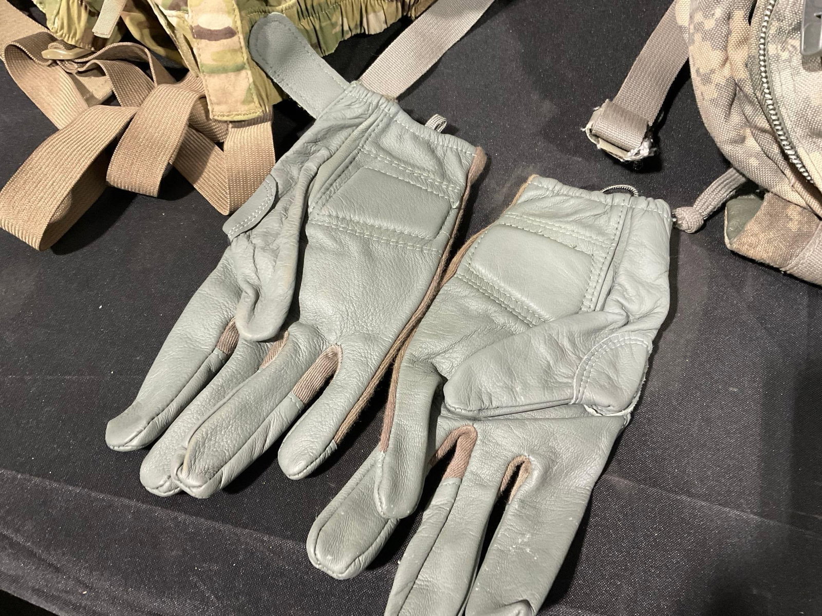 Asst Milsurp, Soc Backpack, Magazine Holsters, Gloves, Knee Pads, Small Field Packs, largely in c... - 6