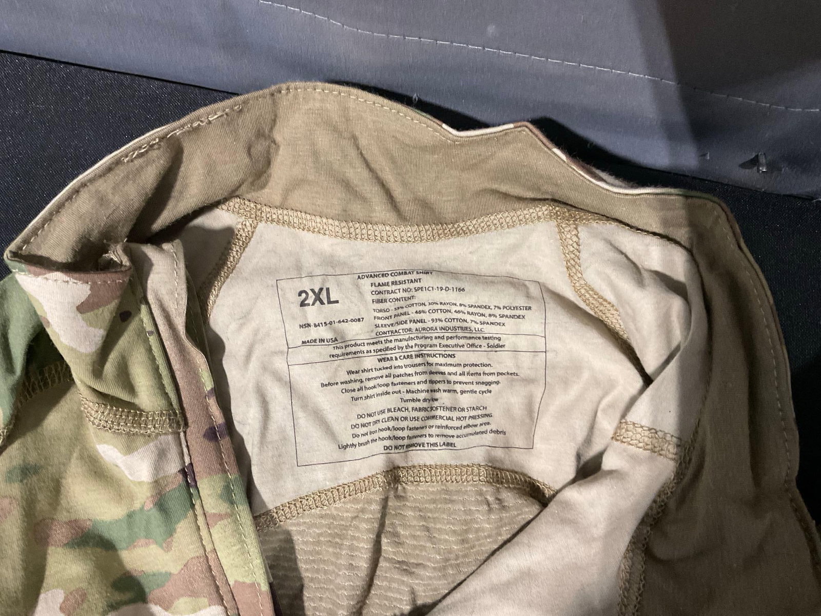 Asst Milsurp, Woodland Camo Magazine Holsters, Braces, variety of coats & AC Shirts, size 2XL - 7