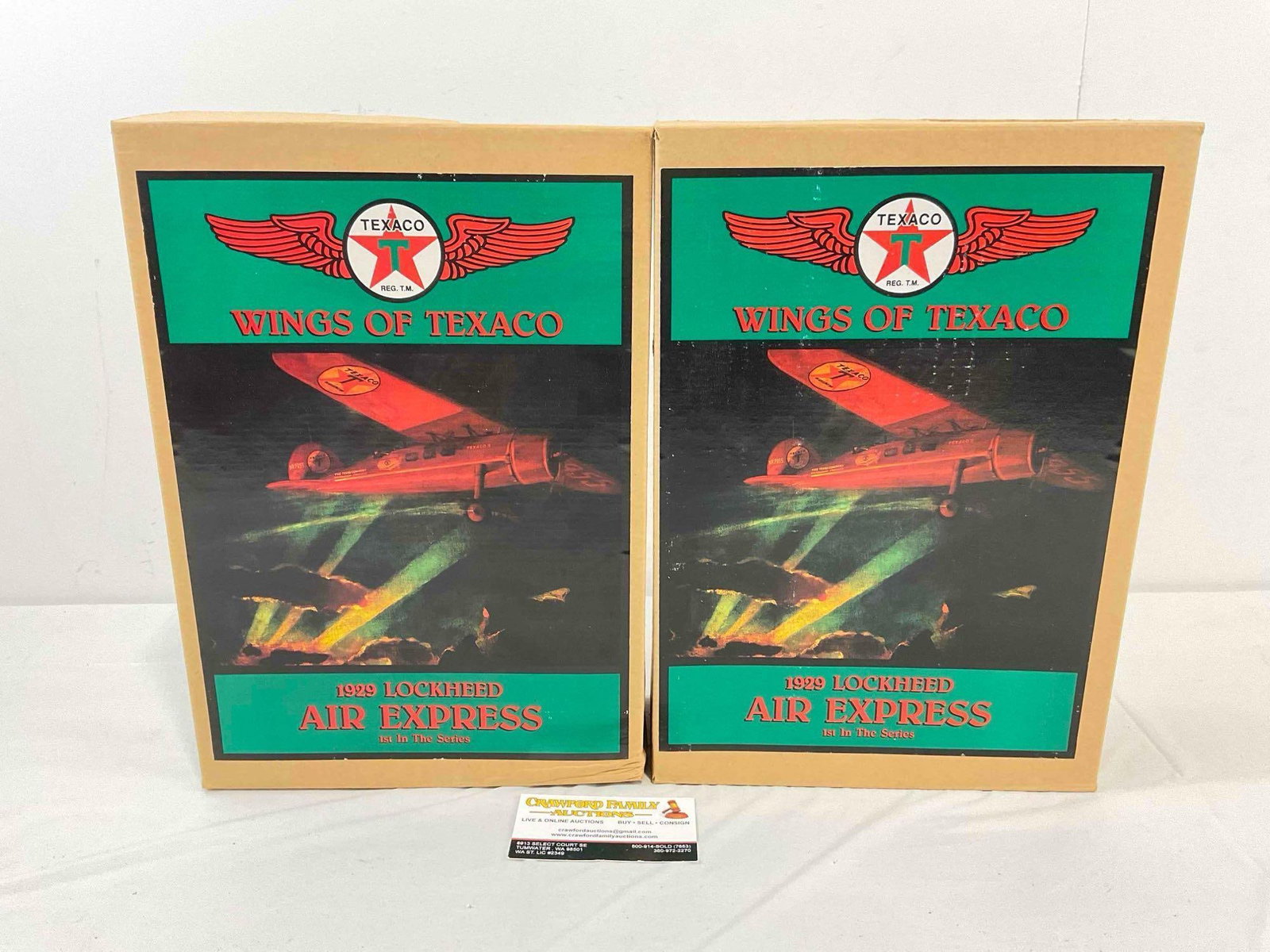 2 pcs Vintage ERTL 1929 Lockheed Air Express Die Cast Model Planes in Original Boxes. See pics. (1 of 6)