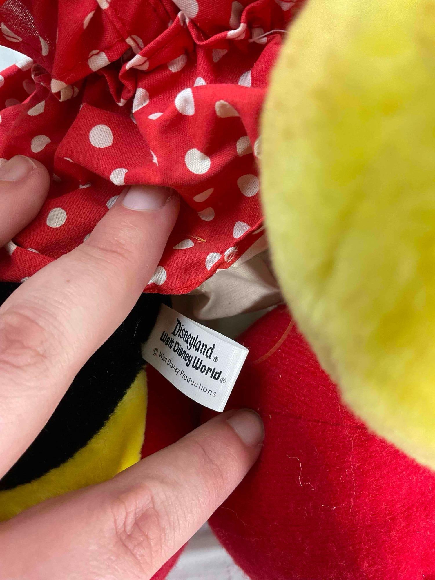 6 pcs Vintage Disney Mickey & Minnie Mouse Toy Dolls, incl. Pair of Plush Slippers. See pics. - 10