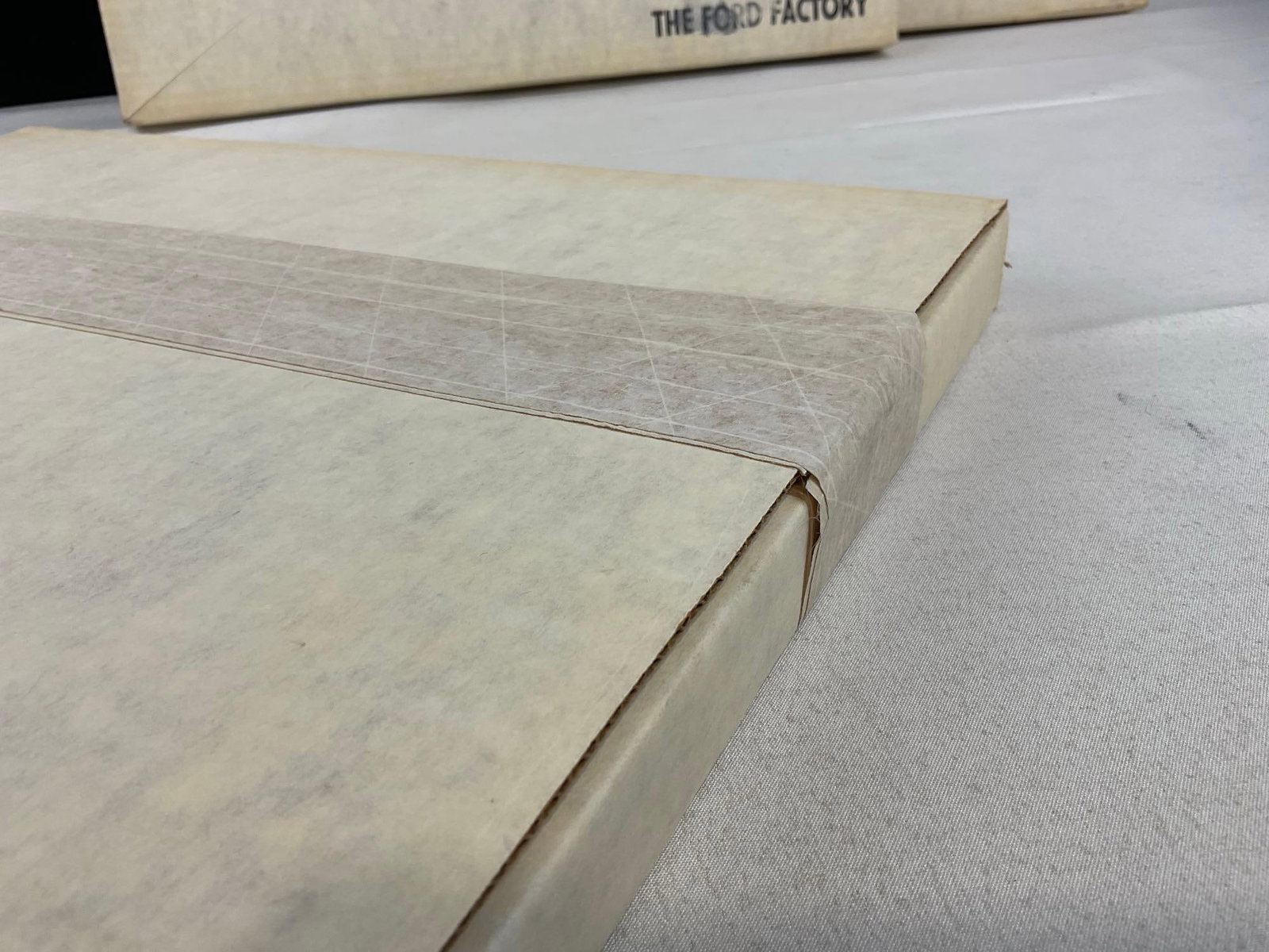 Set of 3 Sealed 1940s Leather Bound Fordiana Books, by Lorin Sorensen, 18h x 13w x 5d inches - 3