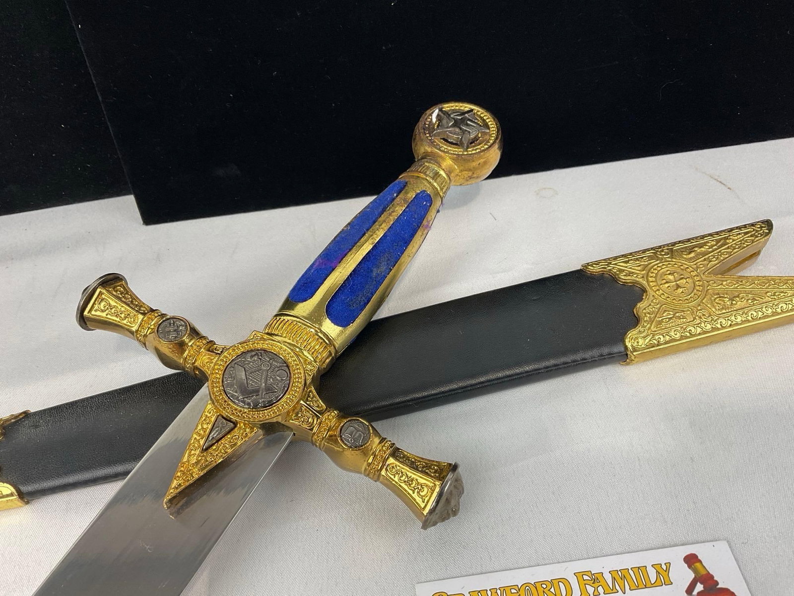 2 Replica Daggers, Tibetan Buddhist Ritual Dagger Phurba Dorje & Masonic Ceremonial Dagger - 6