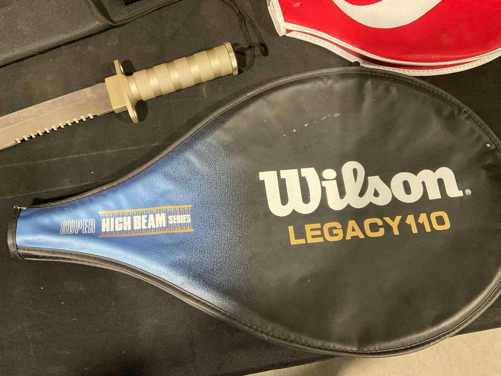 4 pcs Sports Gear Assortment, incl. Spalding & Wilson Tennis Rackets, Vintage Toy & More! - 6